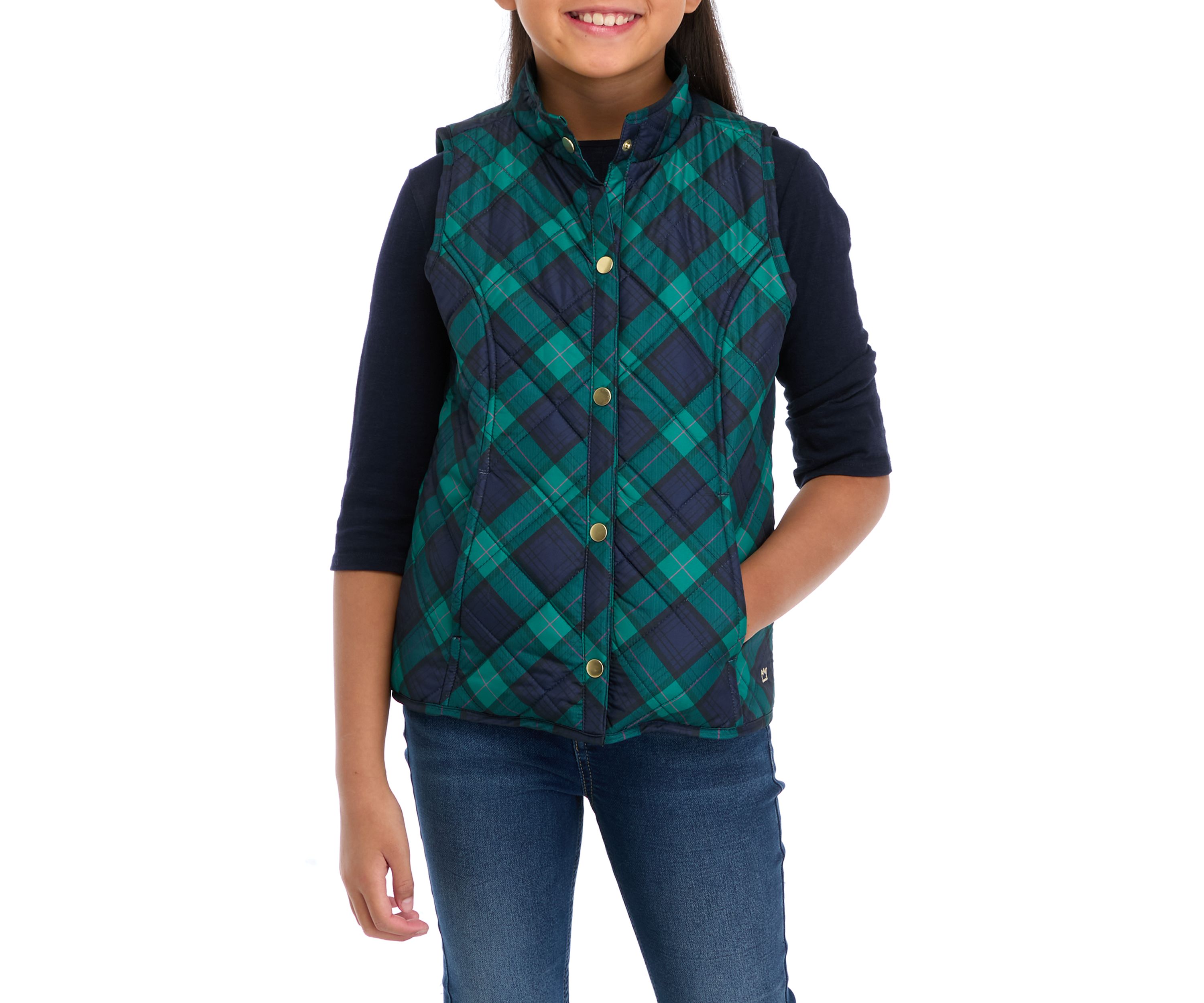Girls 7-16 Quilted Vest