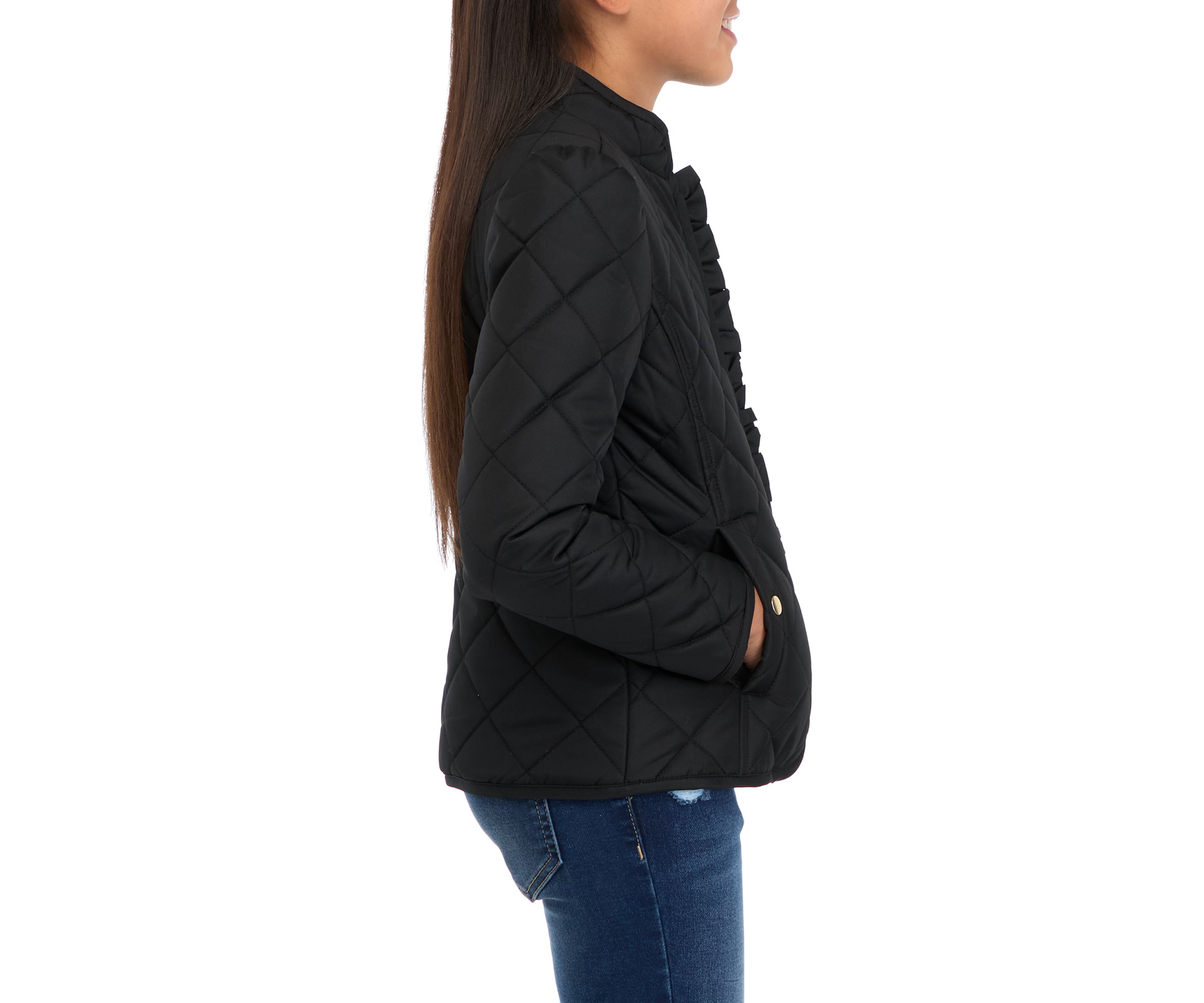 Girls 7-16 Quilted Barn Jacket
