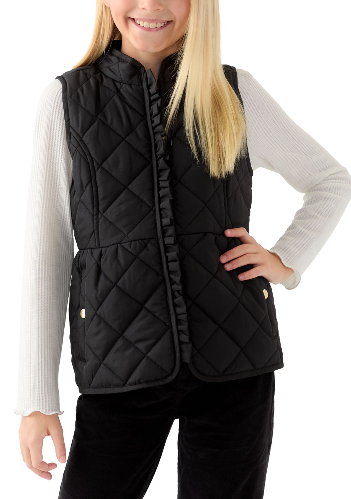 Girls 7-16 Puffer Vest 
