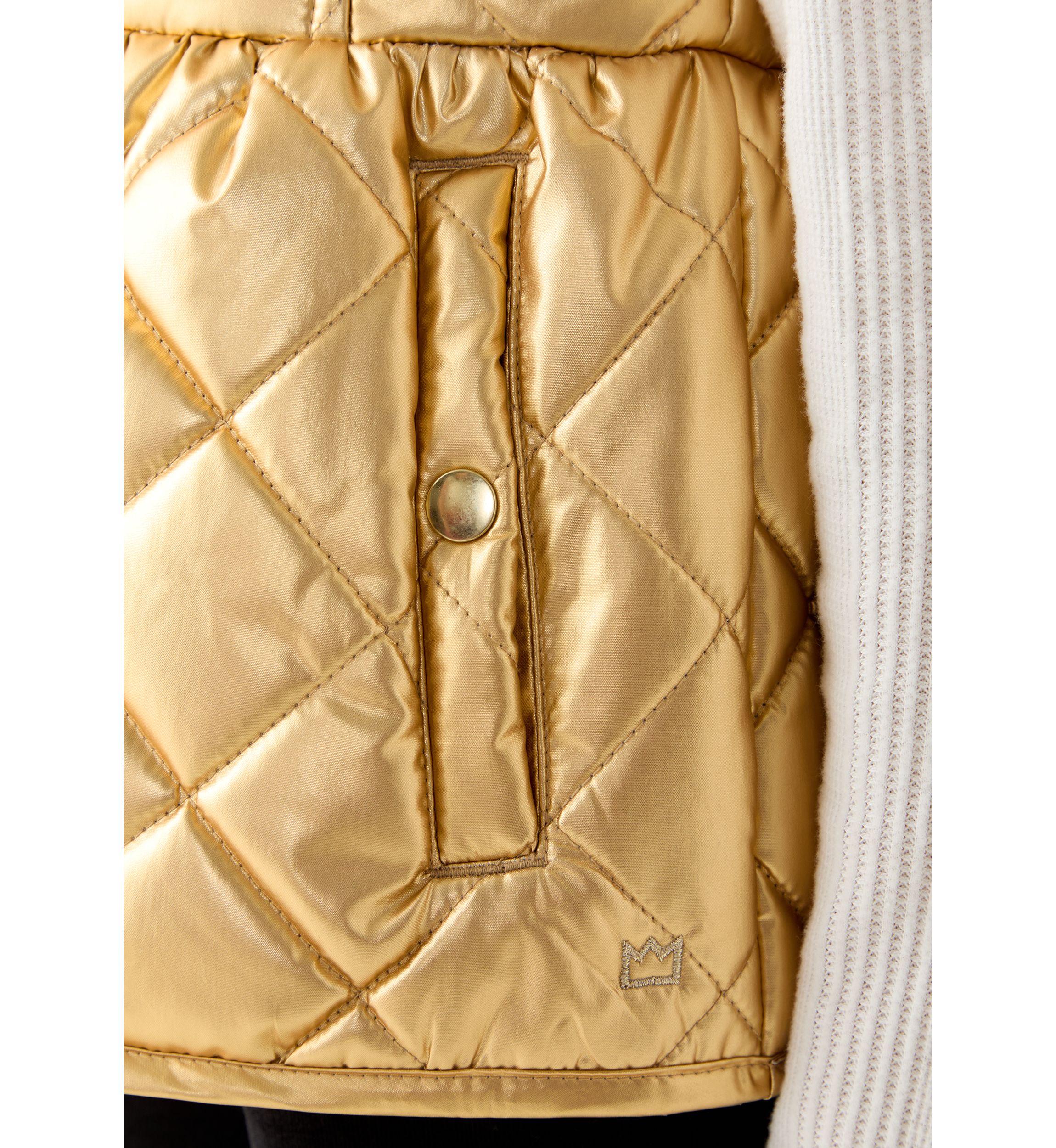 Girls 7-16 Metallic Puffer Vest 