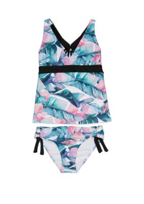 Next Girls Girls 7-16 Summer Shade Halter Tankini Top & Tubular Bikini ...