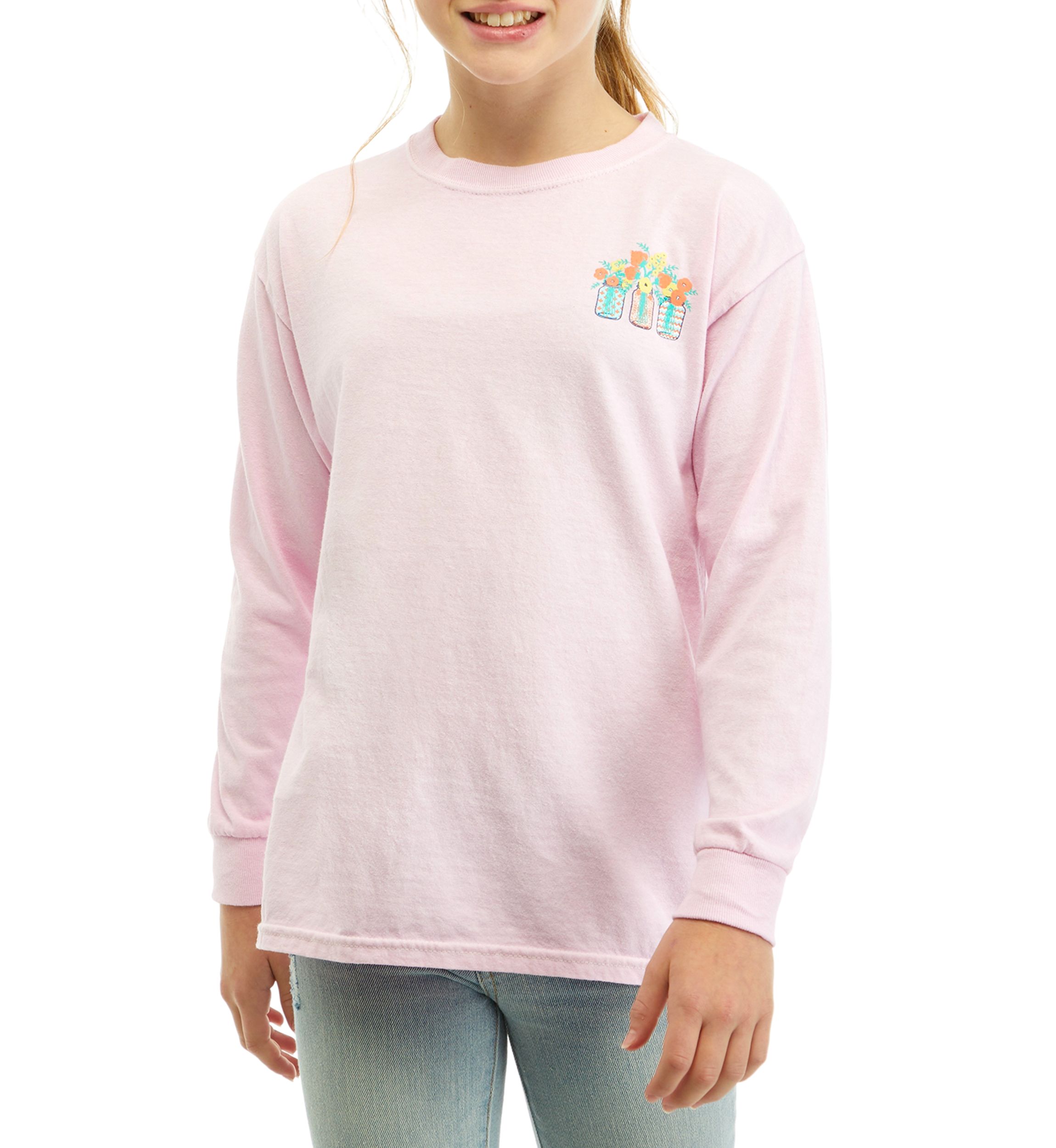 Girls 7-16 Thankful Grateful Blessed Graphic T-Shirt