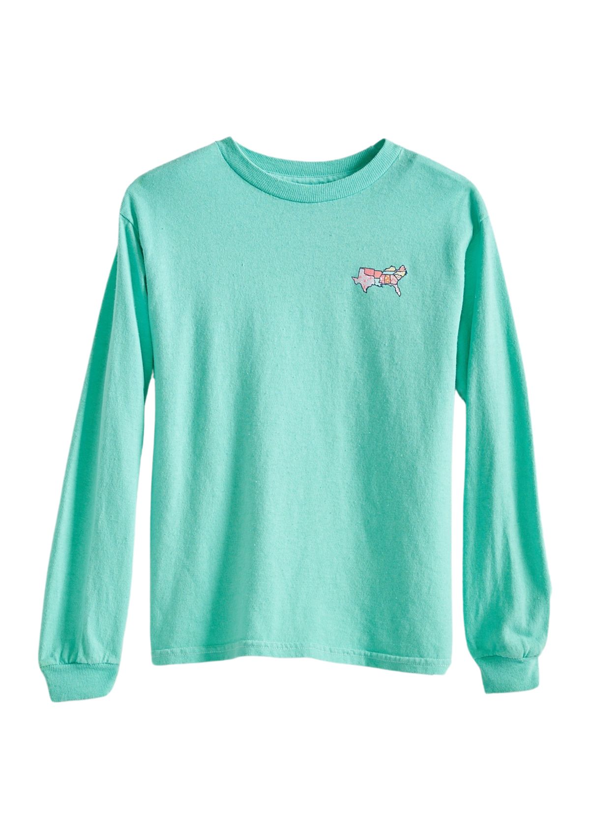 Girls 4-6x Long Sleeve Southern States Graphic T-Shirt