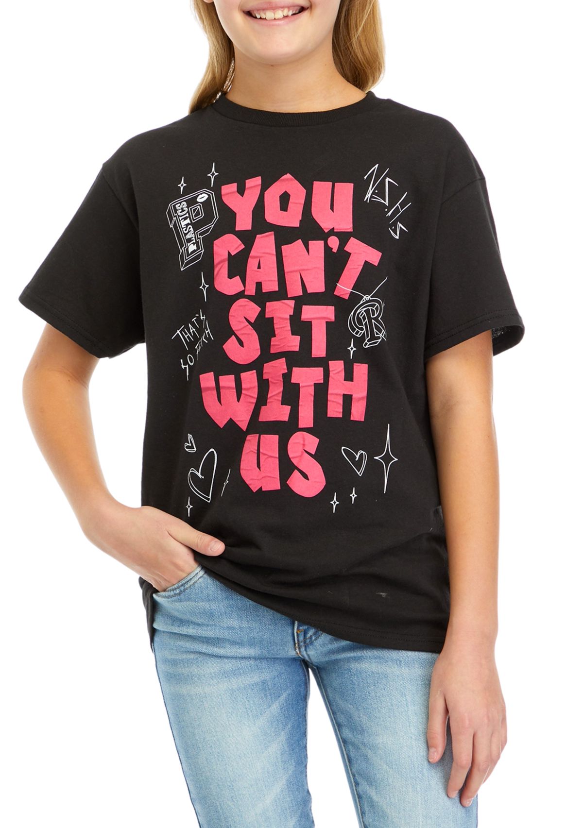 Girls 7-16 You Cant Sit With Us Graphic T-Shirt 