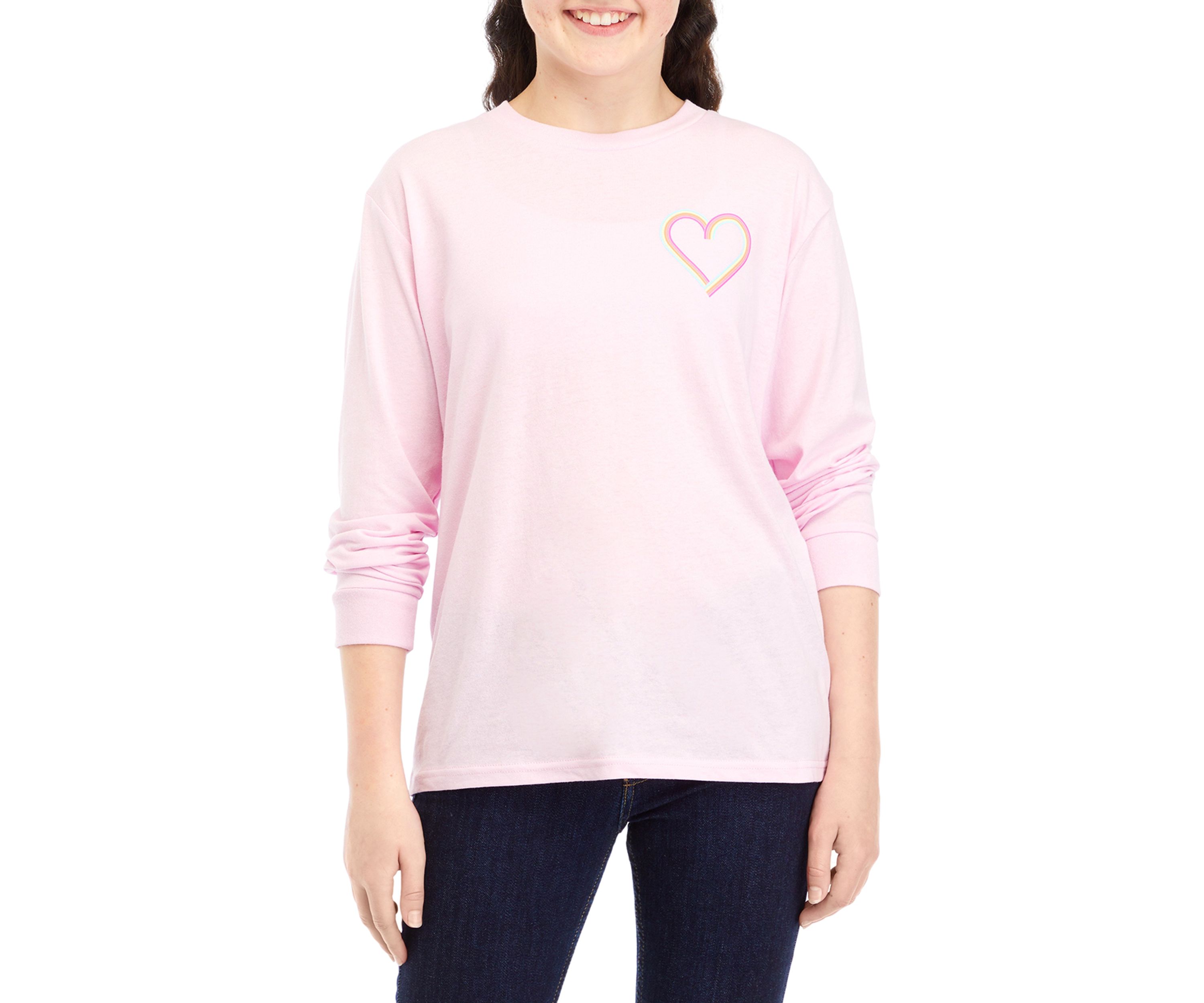 Girls 7-16 Heart Casette Tape Graphic T-Shirt