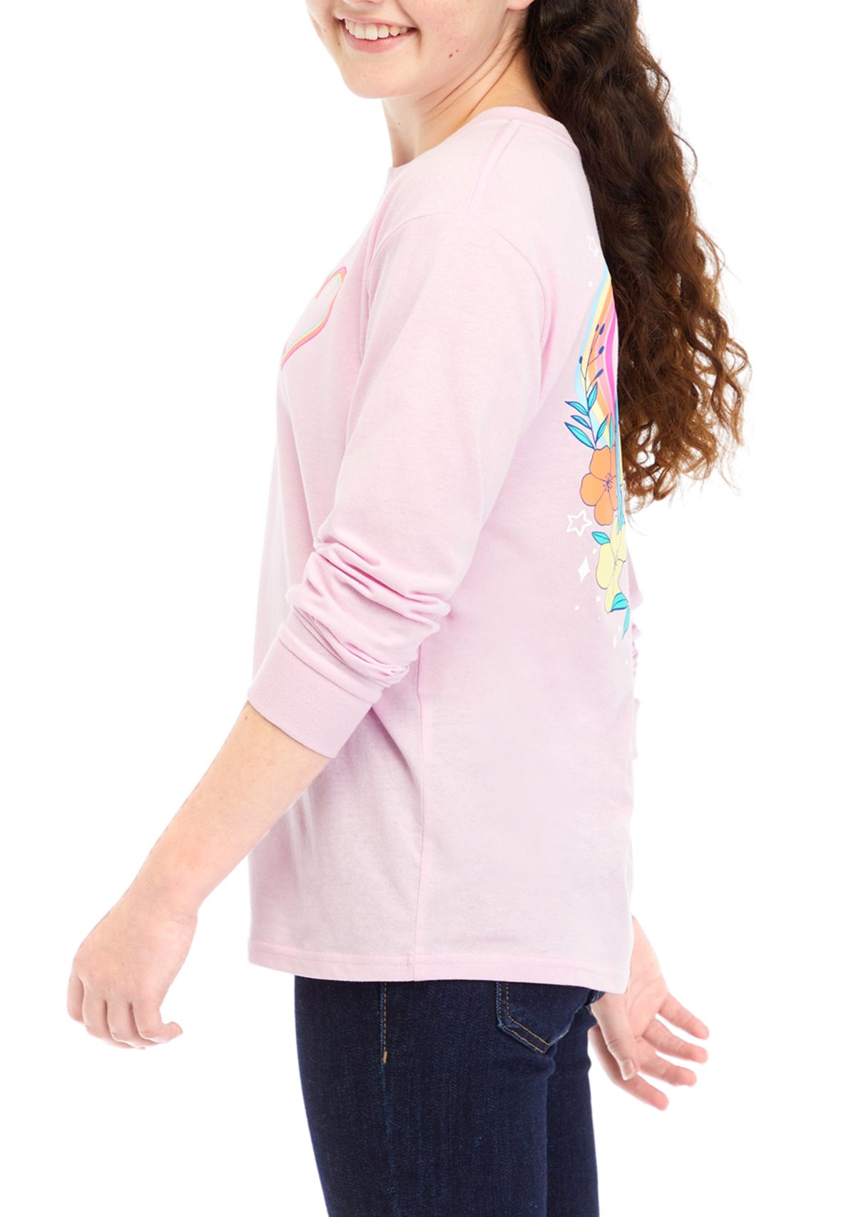 Girls 7-16 Heart Casette Tape Graphic T-Shirt