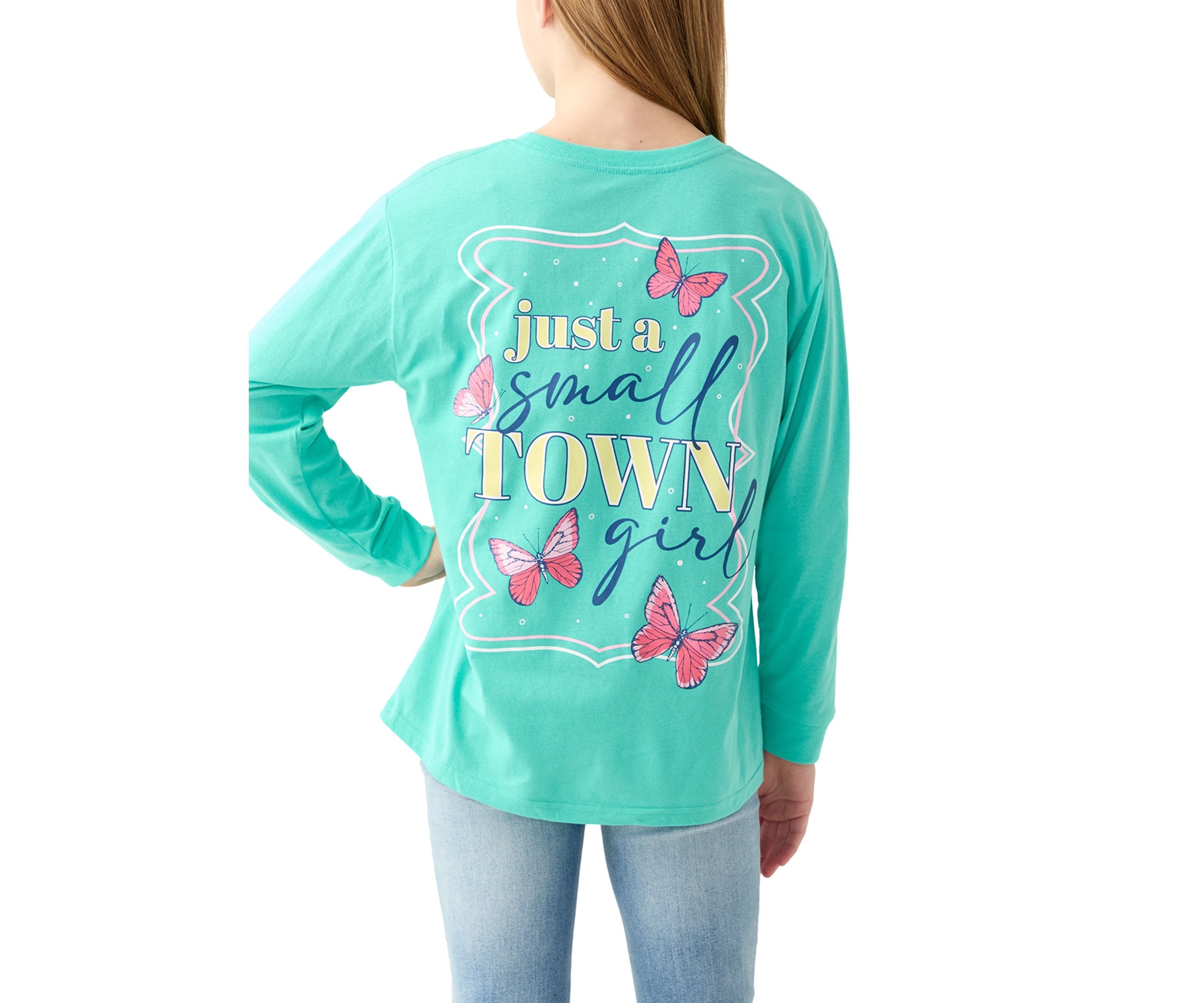 Girls 7-16 Small Town Long Sleeve Graphic T-Shirt