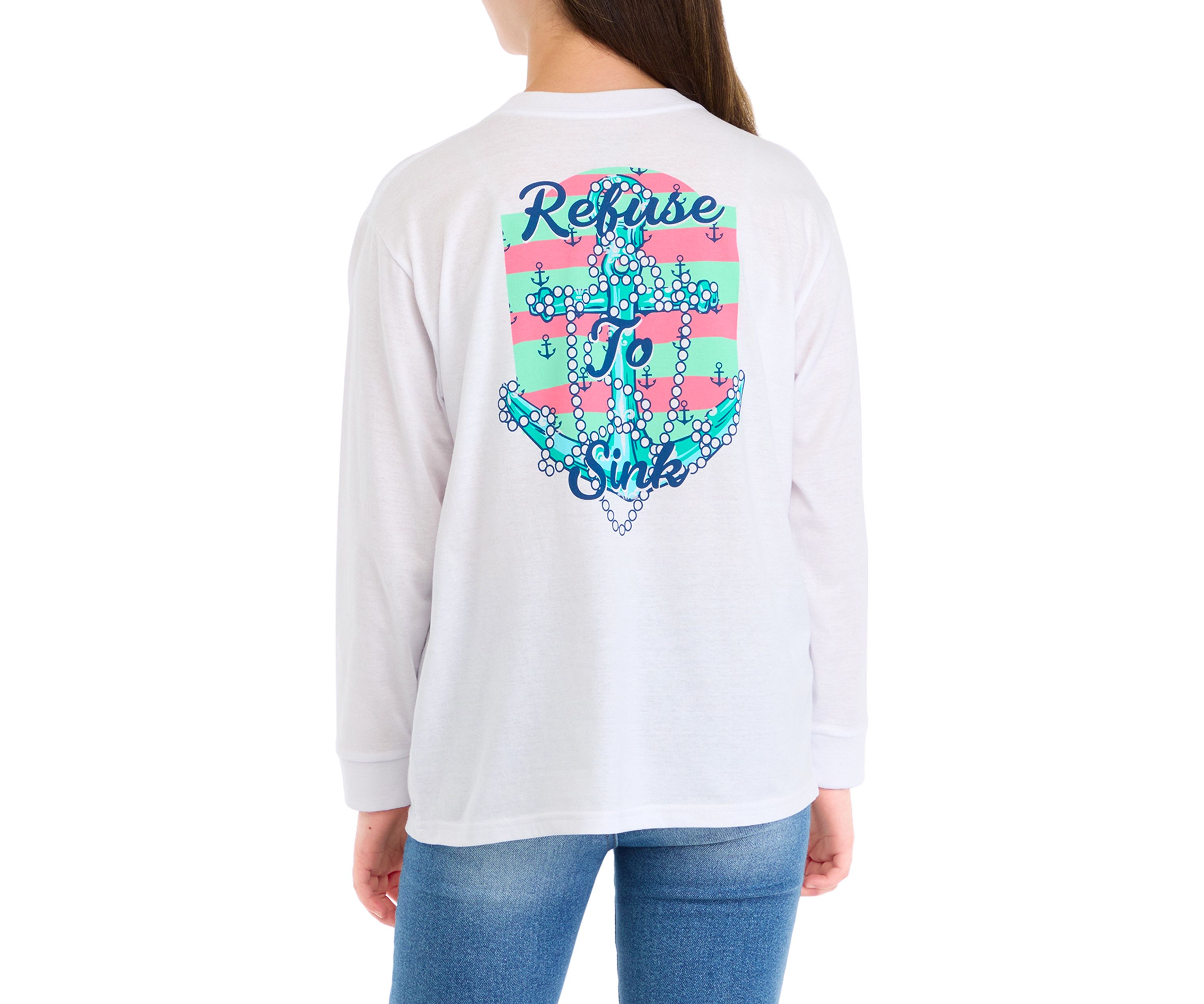 Girls 7-16 Refuse to Sink Long Sleeve Graphic T-Shirt