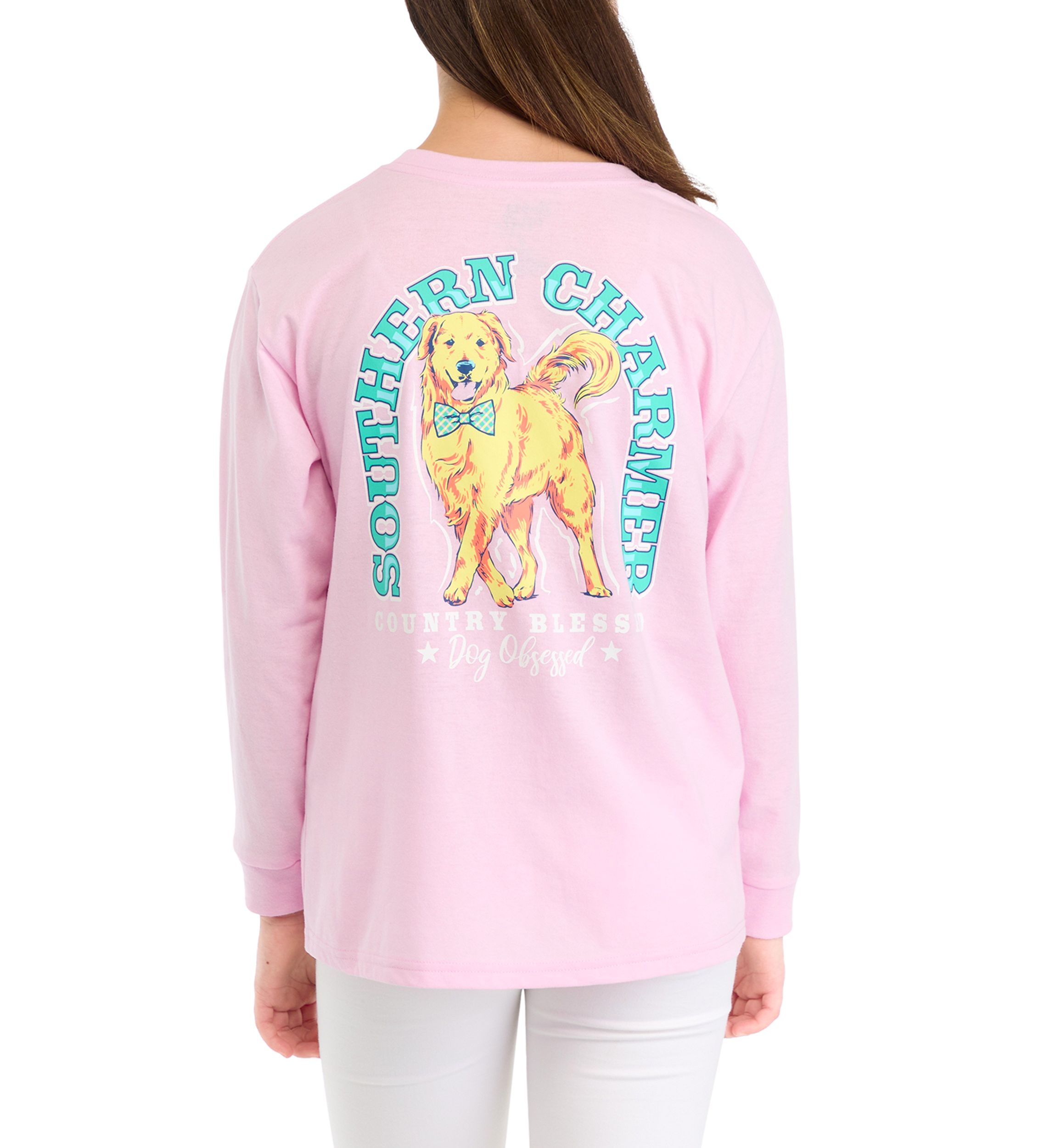 Girls 7-16 Dog Charmer Long Sleeve Graphic T-Shirt