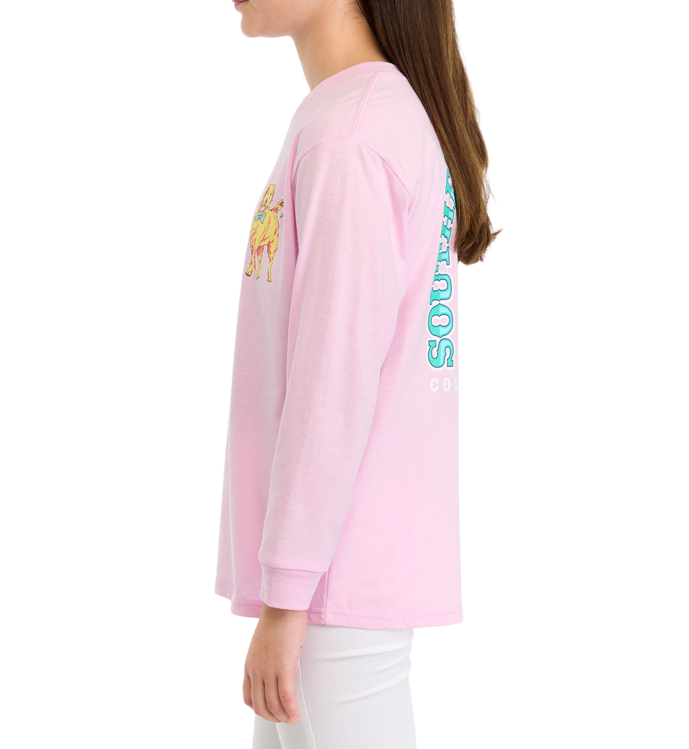 Girls 7-16 Dog Charmer Long Sleeve Graphic T-Shirt