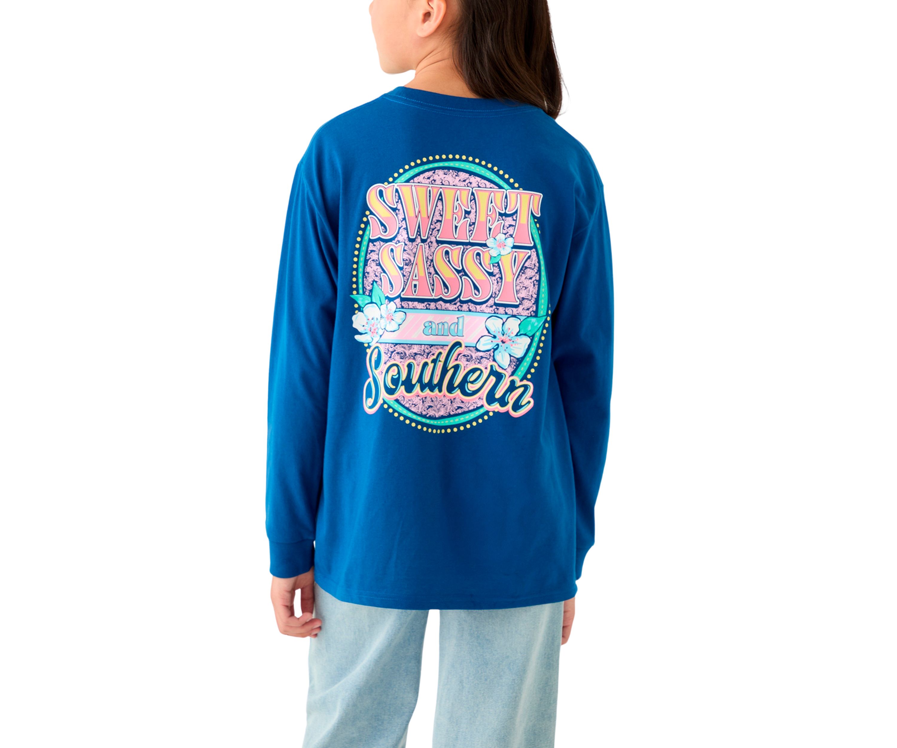 Girls 7-16 Southern Girl Long Sleeve Graphic T-Shirt