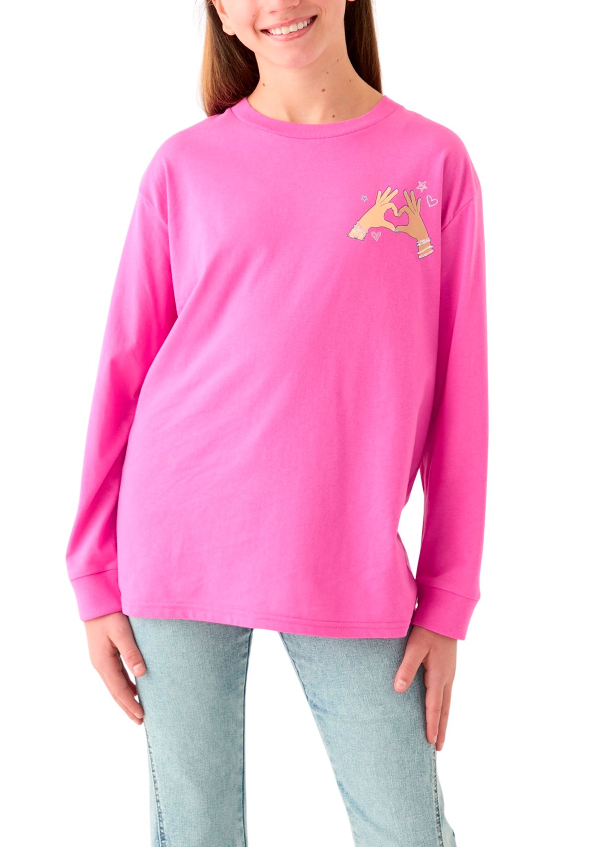 Girls 7-16 Girls Support Girls Graphic T-Shirt