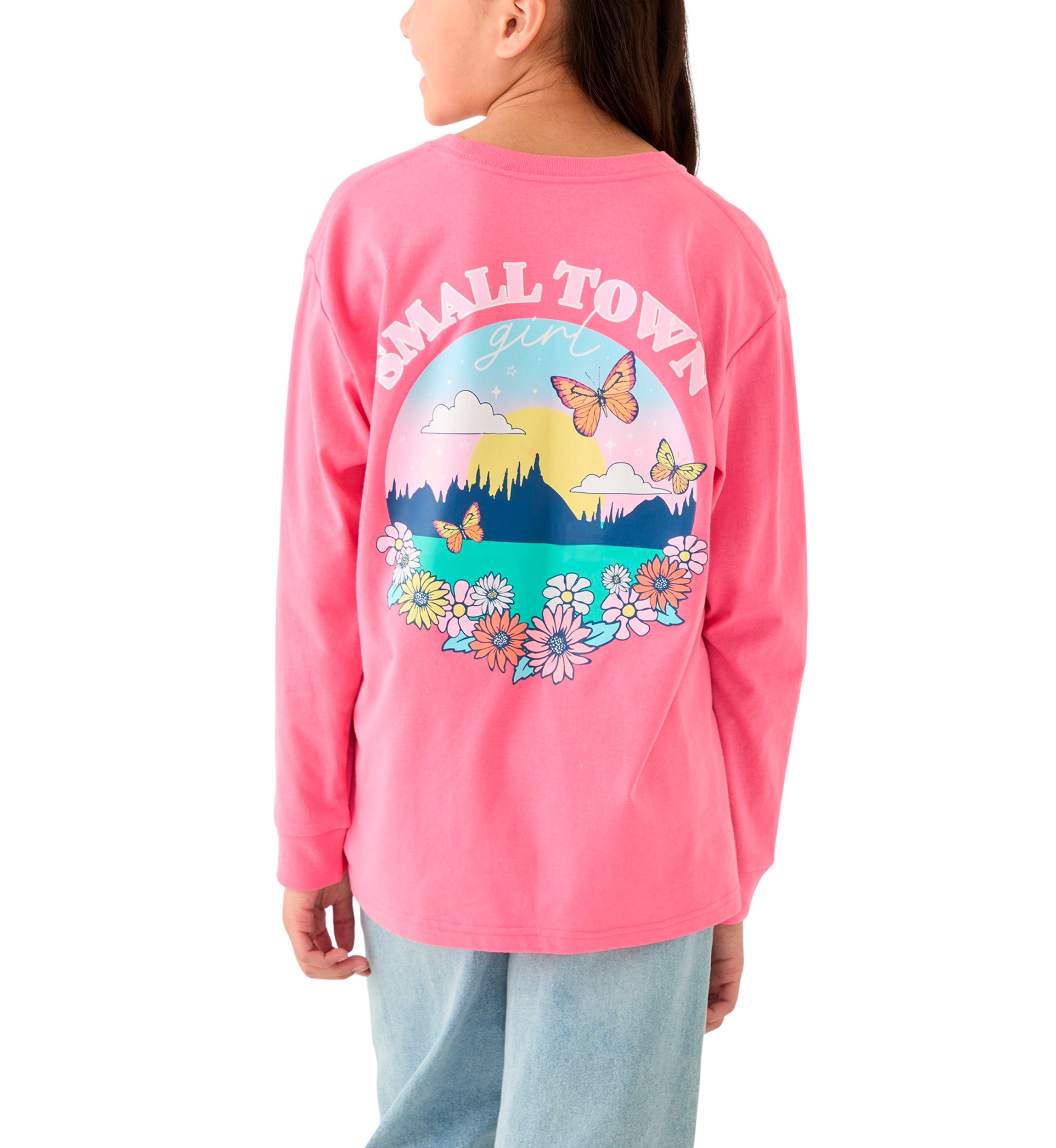 Girls 7-16 Small Town Girl Long Sleeve Graphic T-Shirt