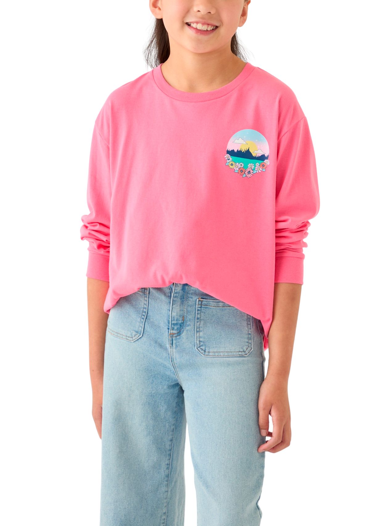 Girls 7-16 Small Town Girl Long Sleeve Graphic T-Shirt