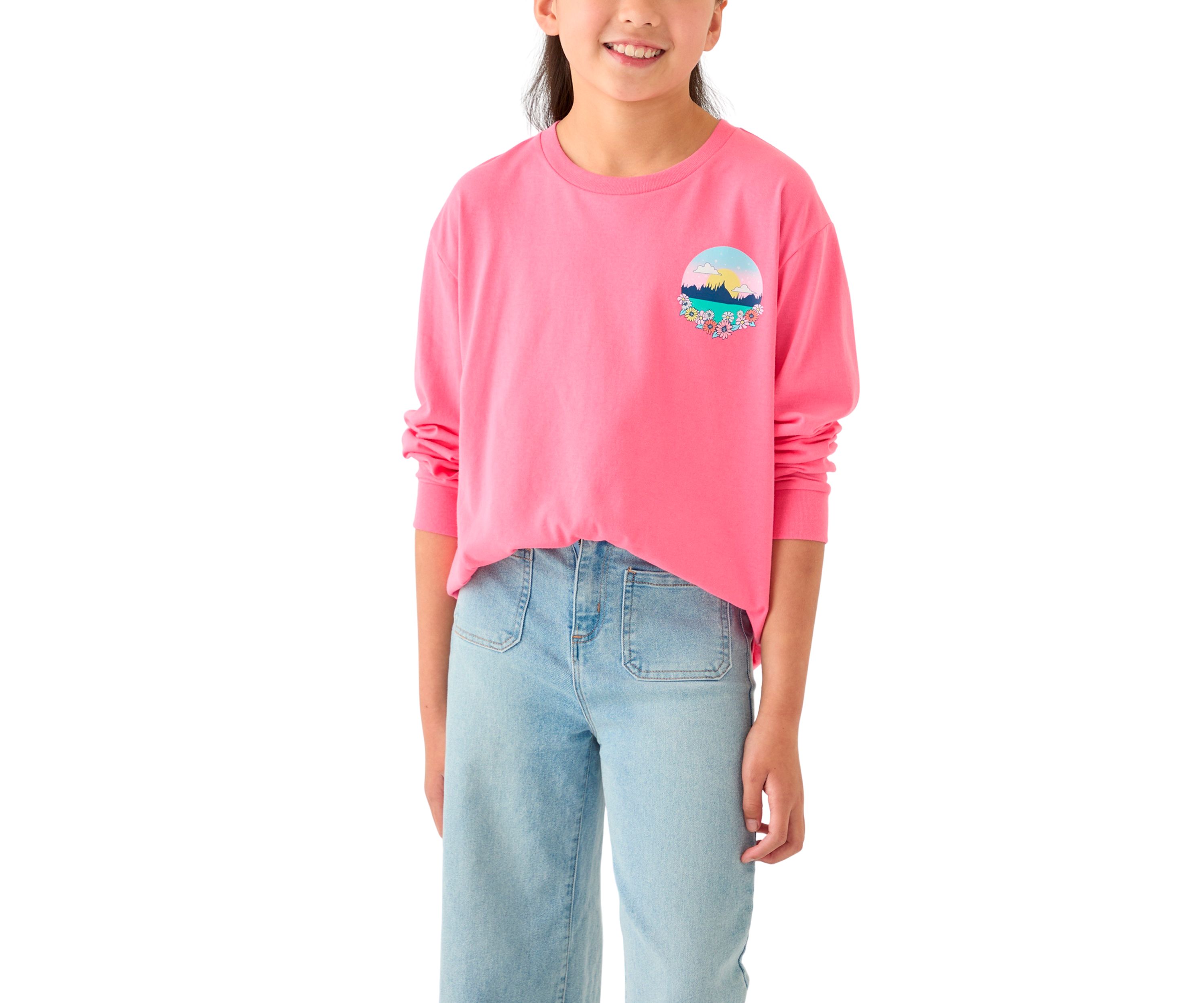 Girls 7-16 Small Town Girl Long Sleeve Graphic T-Shirt