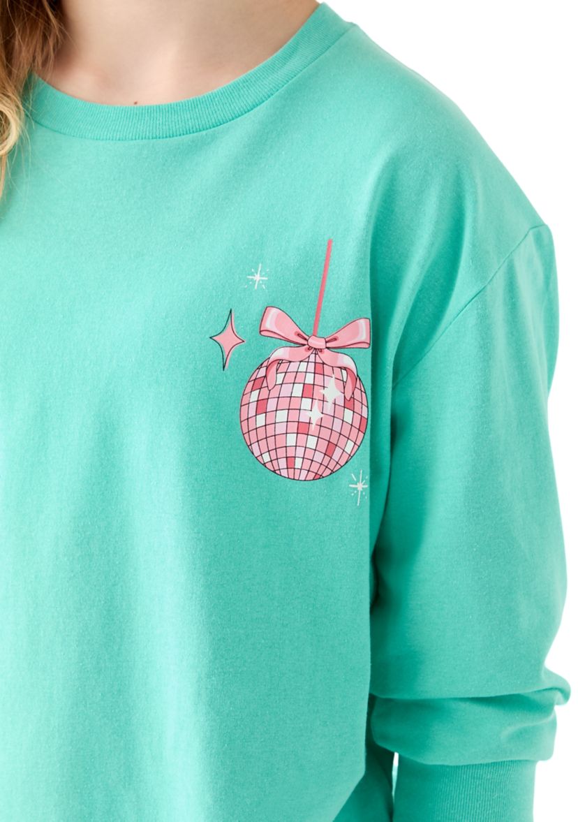 Girls 7-16 Long Sleeve Mirror Icons T-Shirt