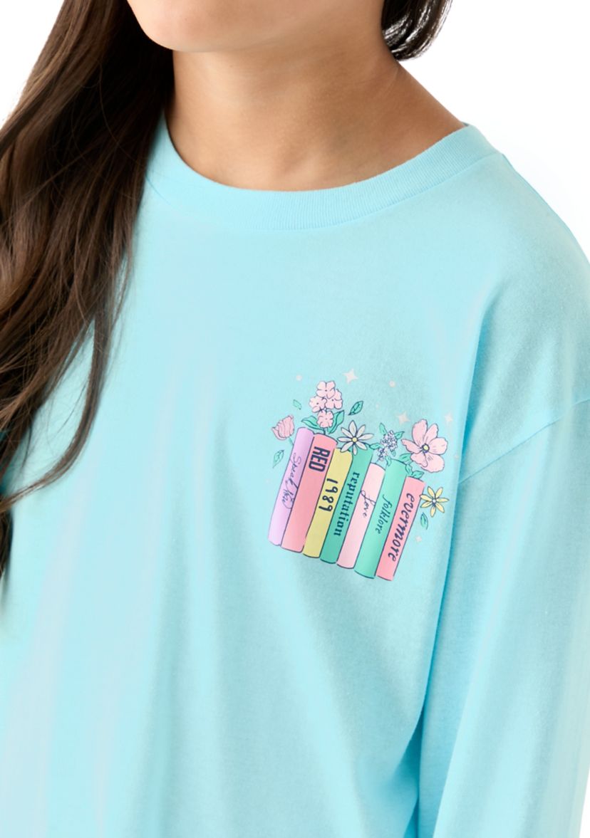 Girls 7-16 In My Reading Era Long Sleeve T-Shirt 