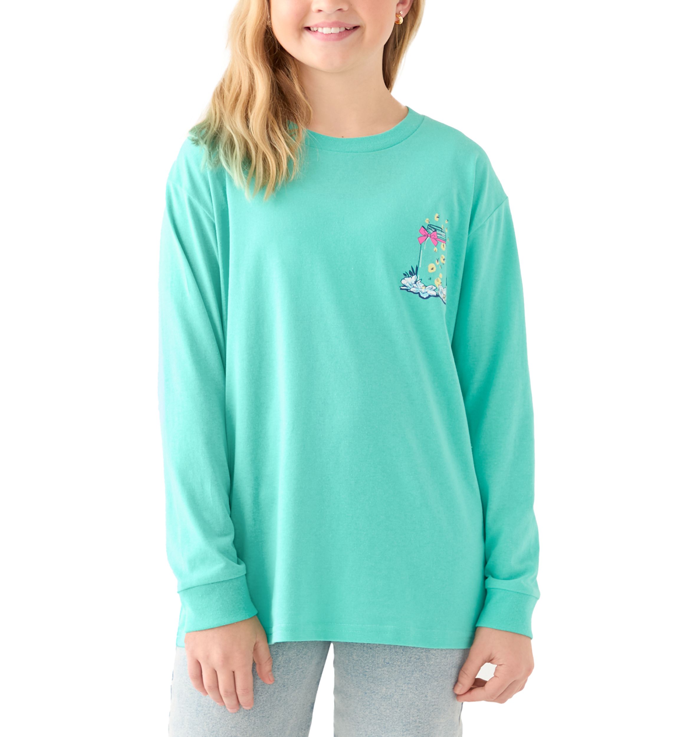 Girls 7-16 Let Your Light Shine Long Sleeve Graphic T-Shirt
