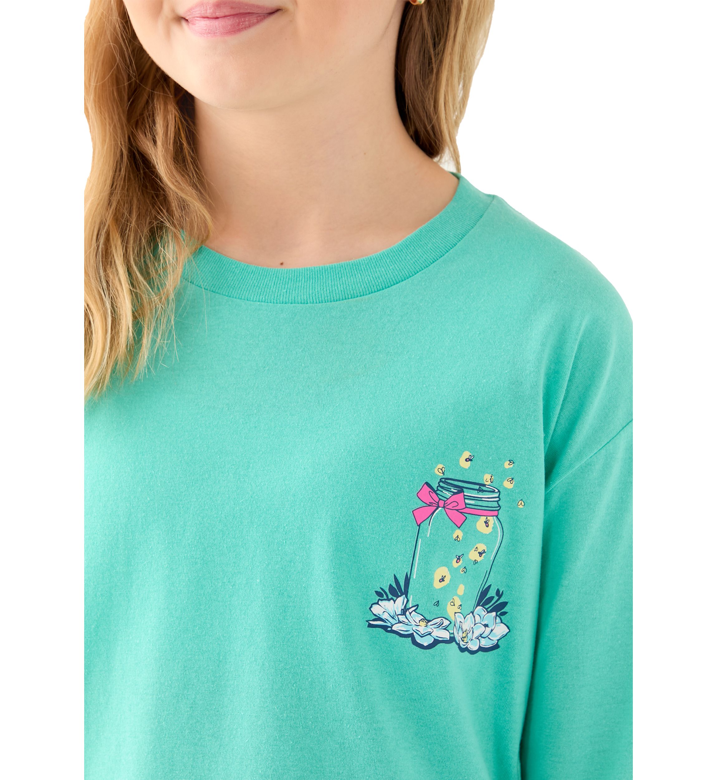 Girls 7-16 Let Your Light Shine Long Sleeve Graphic T-Shirt