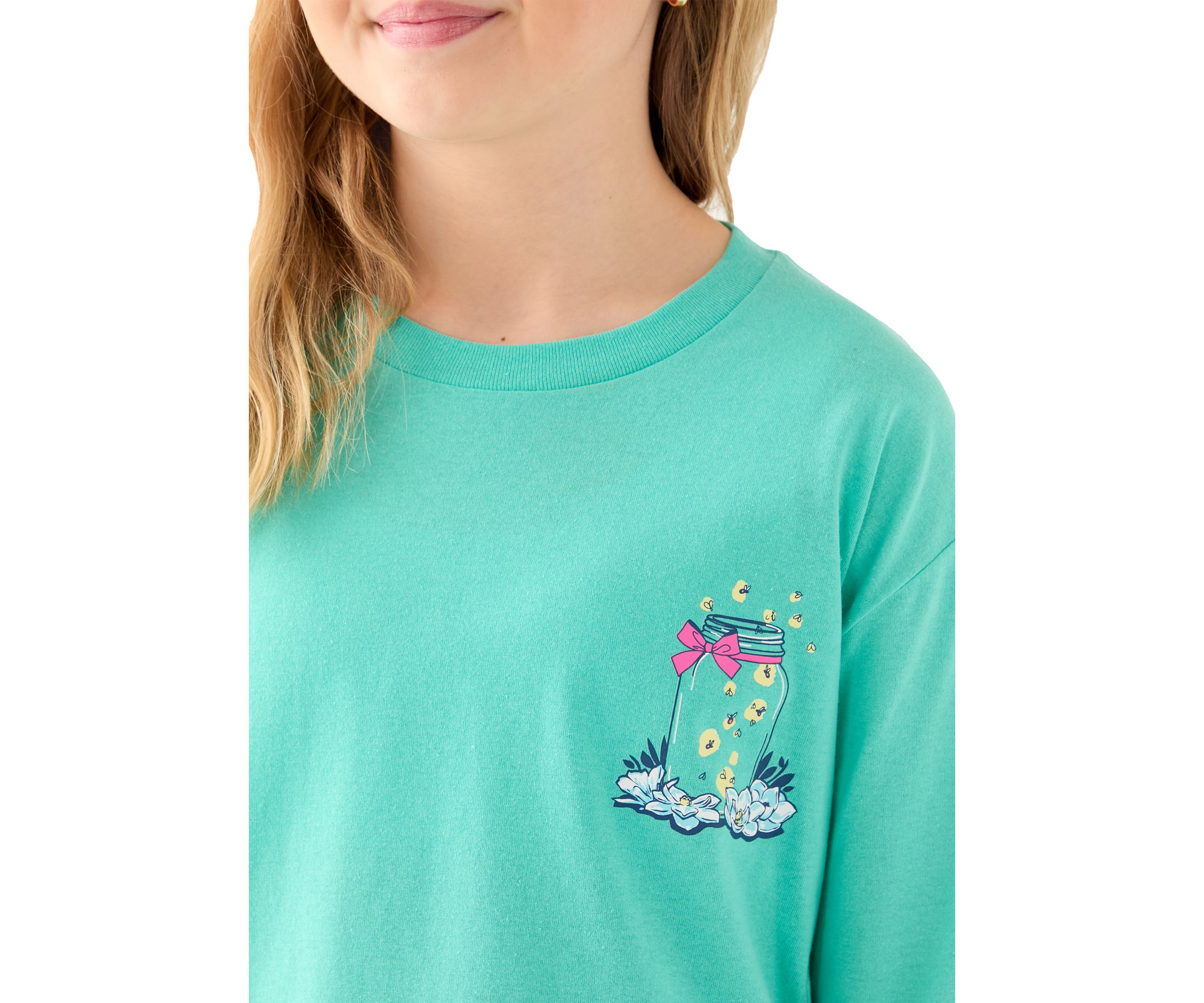 Girls 7-16 Let Your Light Shine Long Sleeve Graphic T-Shirt