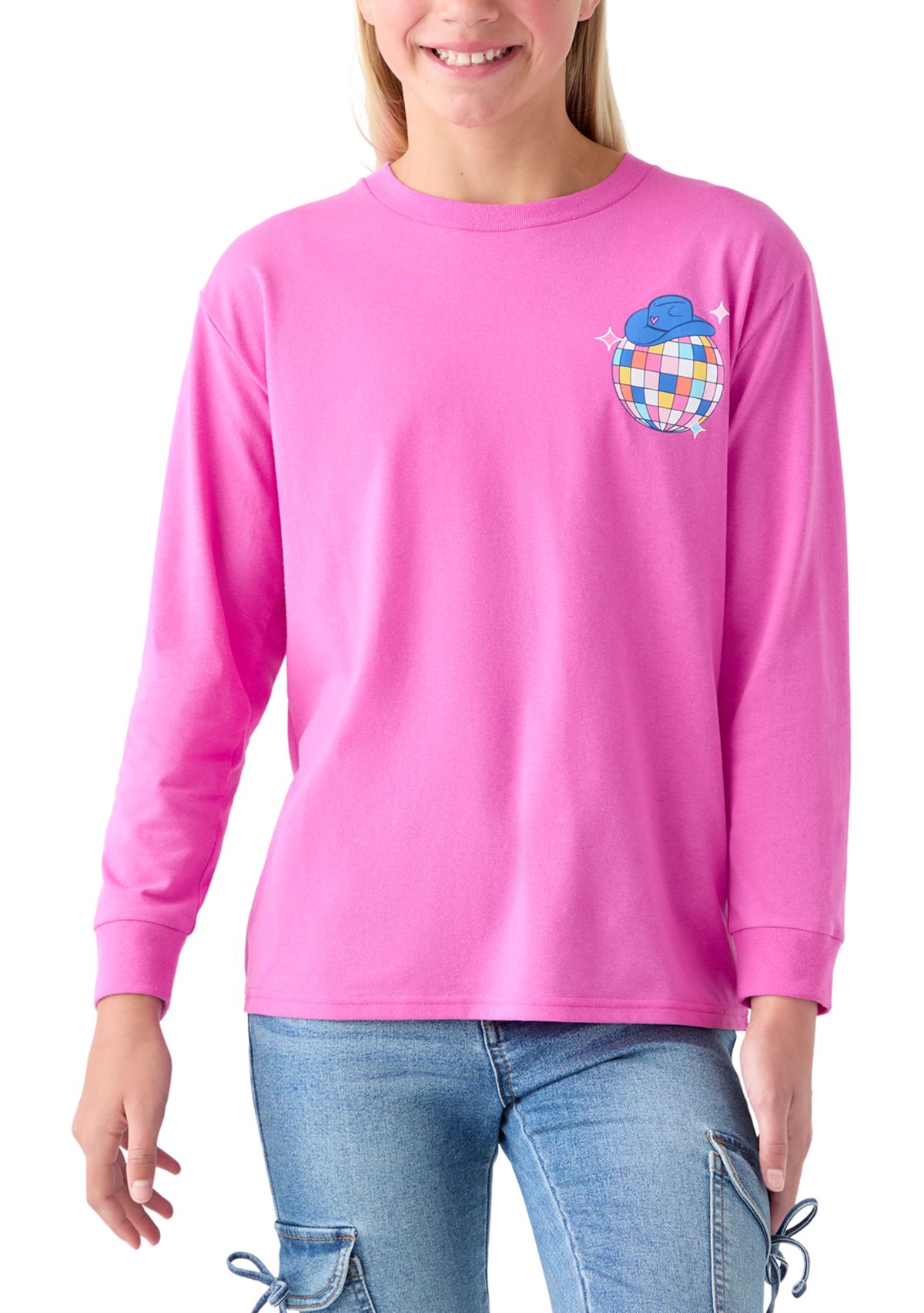 Girls 7-16 In My Sparkle Era Long Sleeve Graphic T-Shirt