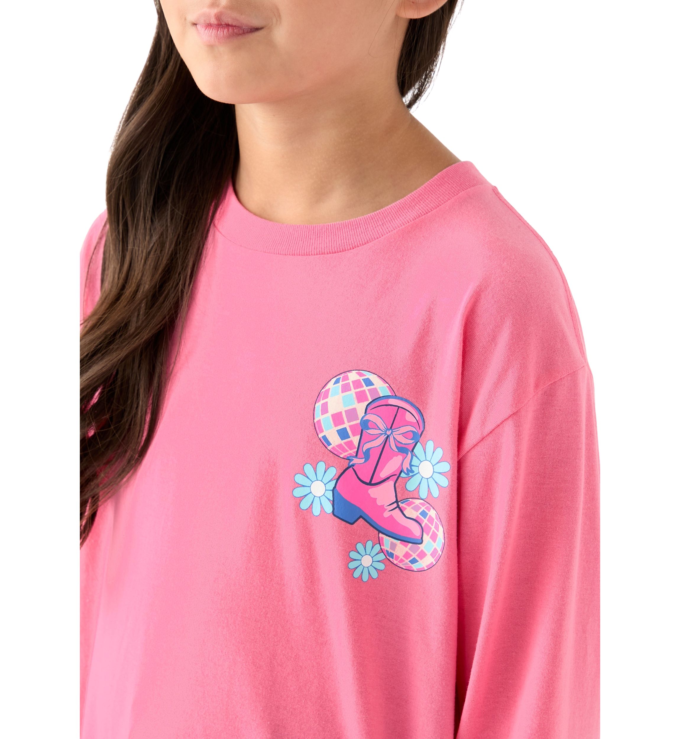 Girls 7-16 Make the Whole Place Shimmer Long Sleeve T-Shirt