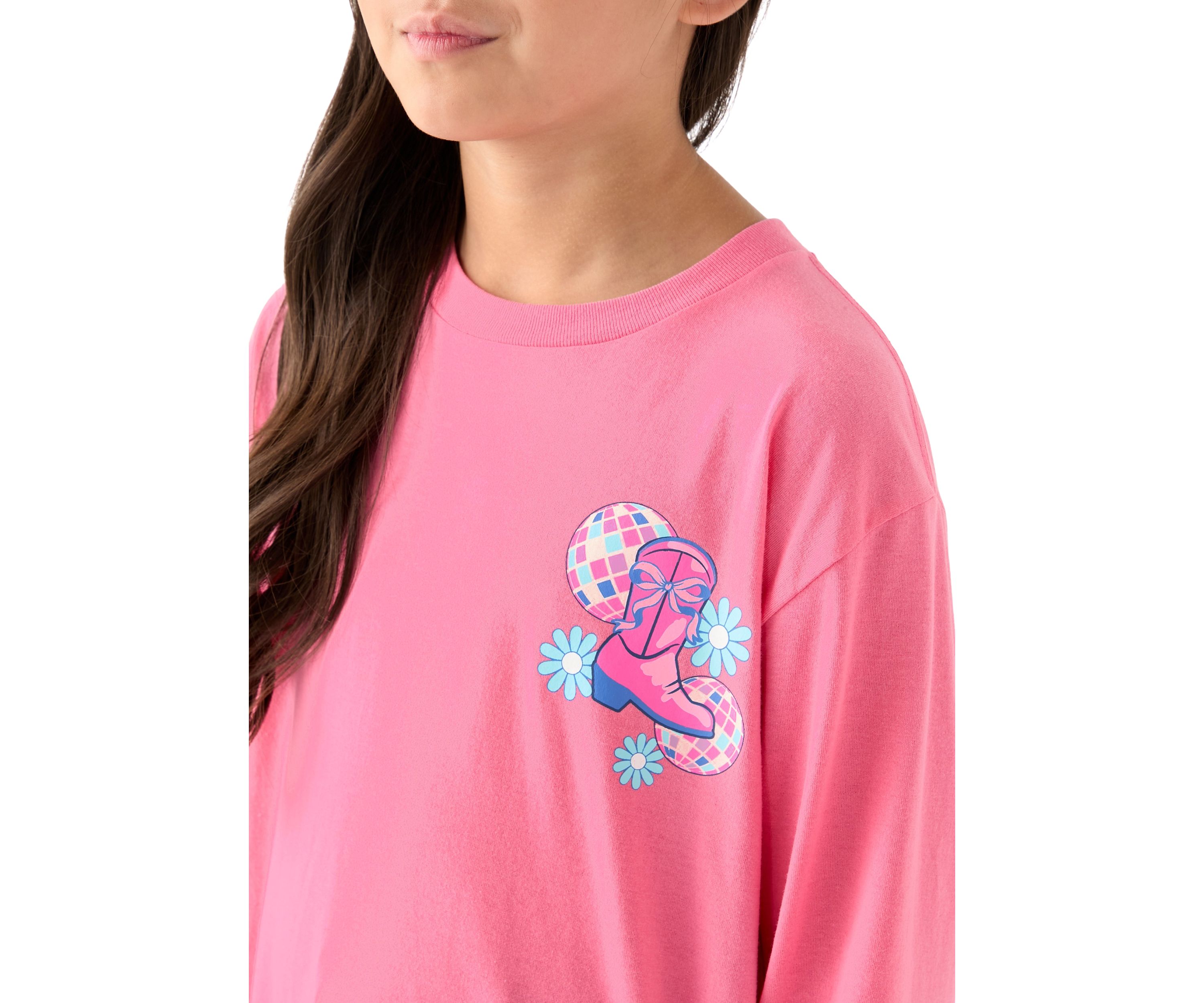 Girls 7-16 Make the Whole Place Shimmer Long Sleeve T-Shirt