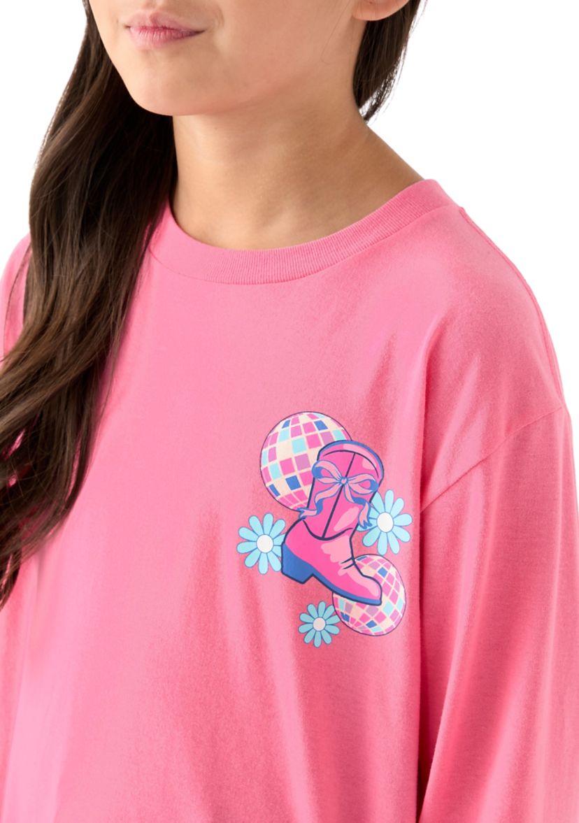 Girls 7-16 Make the Whole Place Shimmer Long Sleeve T-Shirt