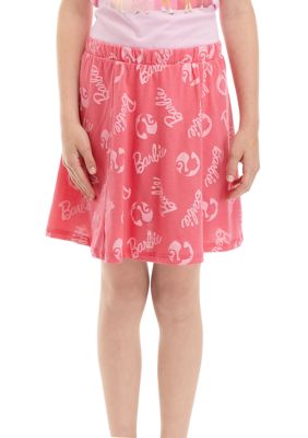 Barbie Girls 7-16 Printed Skater Skirt, Medium