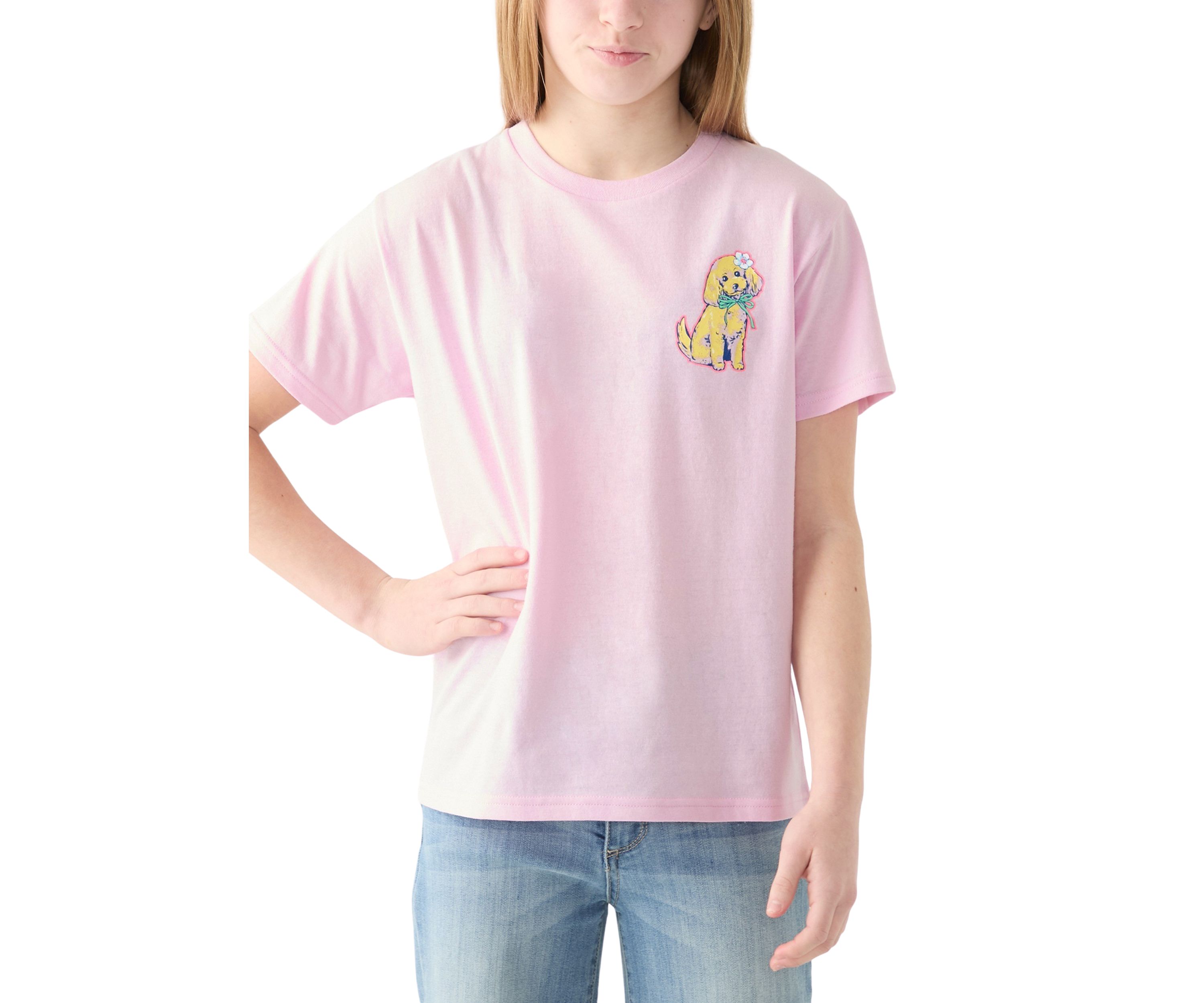Girls 7-16 Stay Pawsitive Graphic T-Shirt