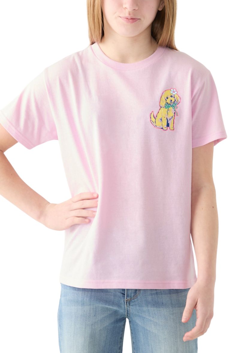 Girls 7-16 Stay Pawsitive Graphic T-Shirt