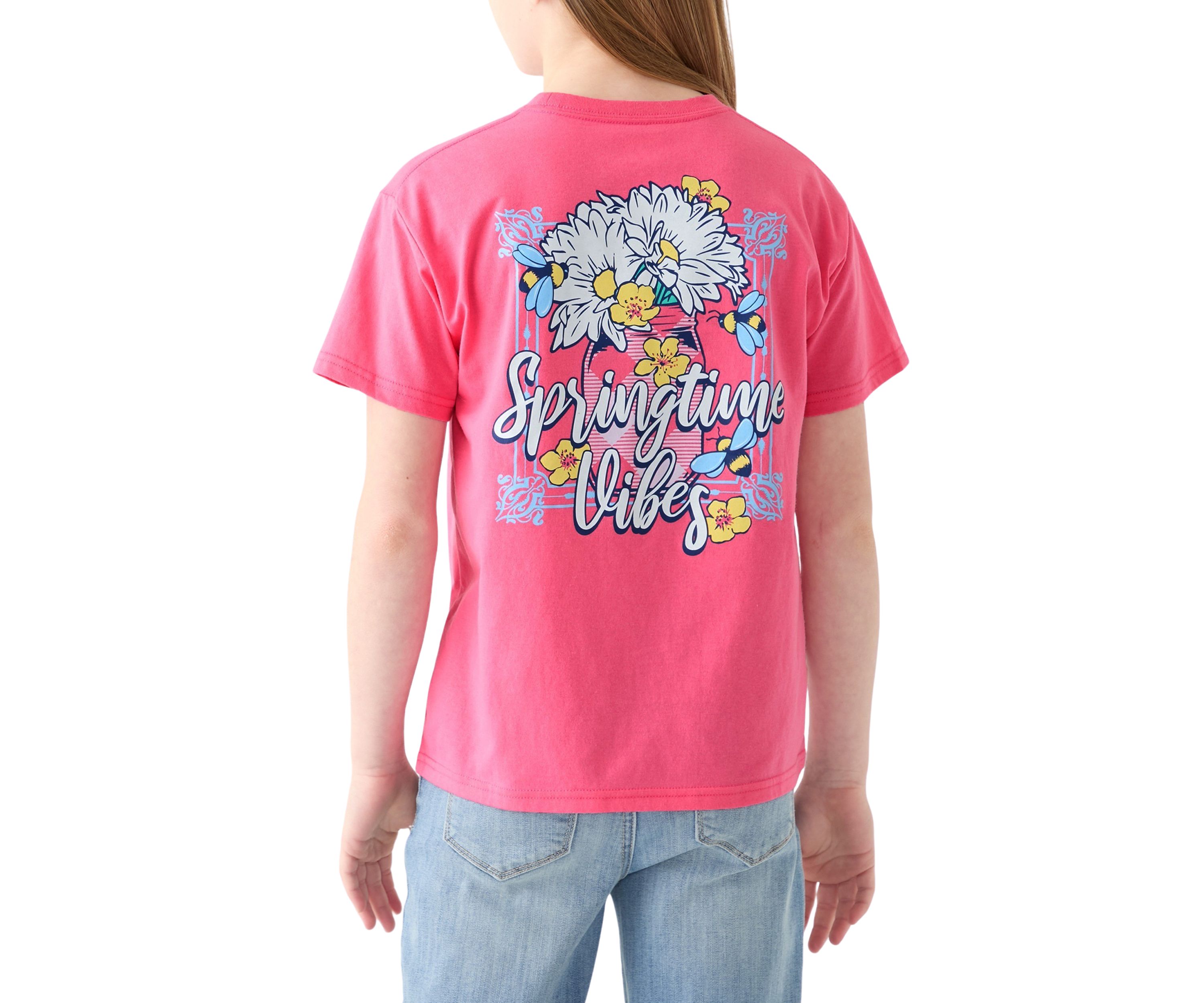 Girls 7-16 Springtime Vibes Graphic T-Shirt