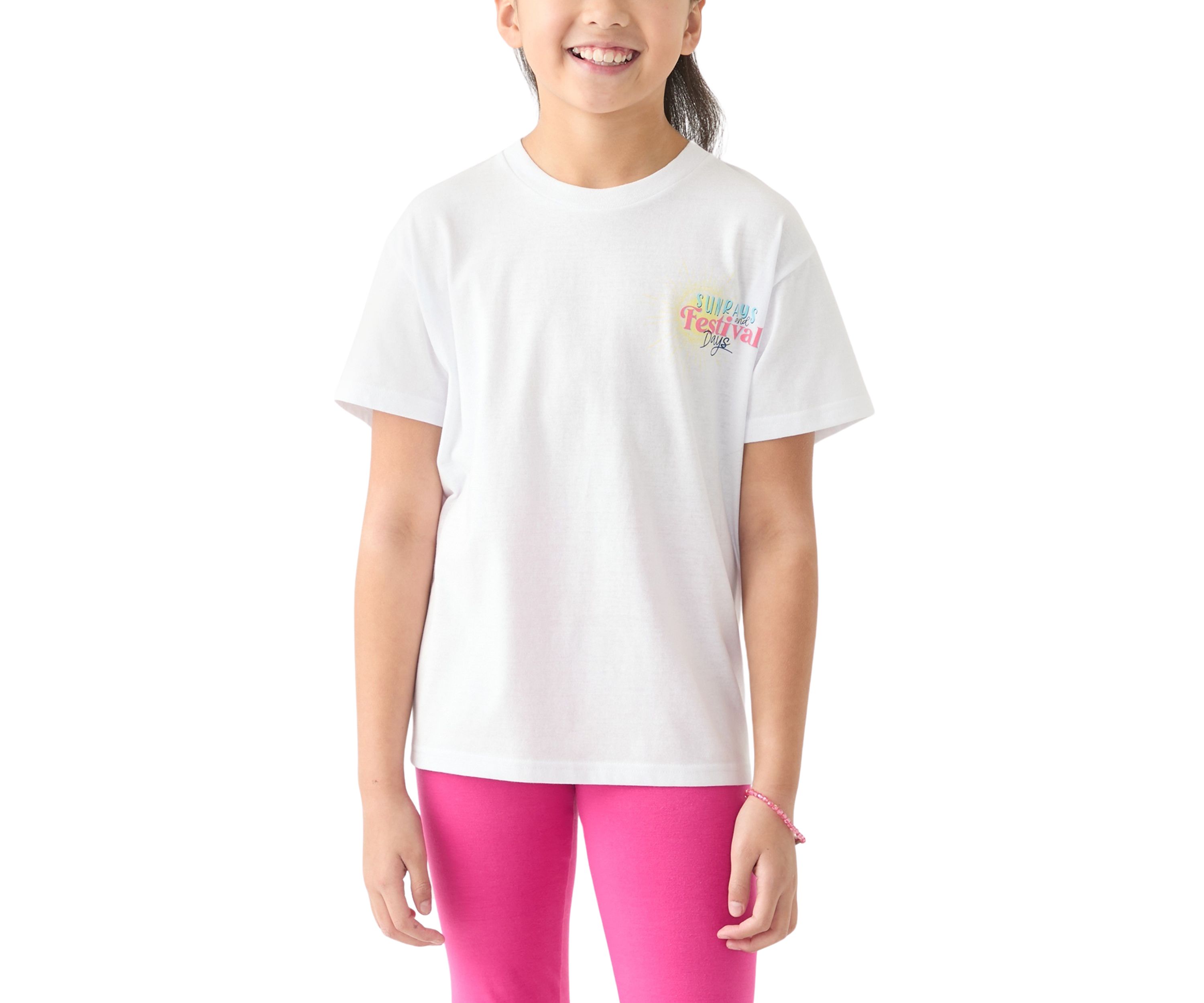 Girls 7-16 Festival Days Graphic T-Shirt