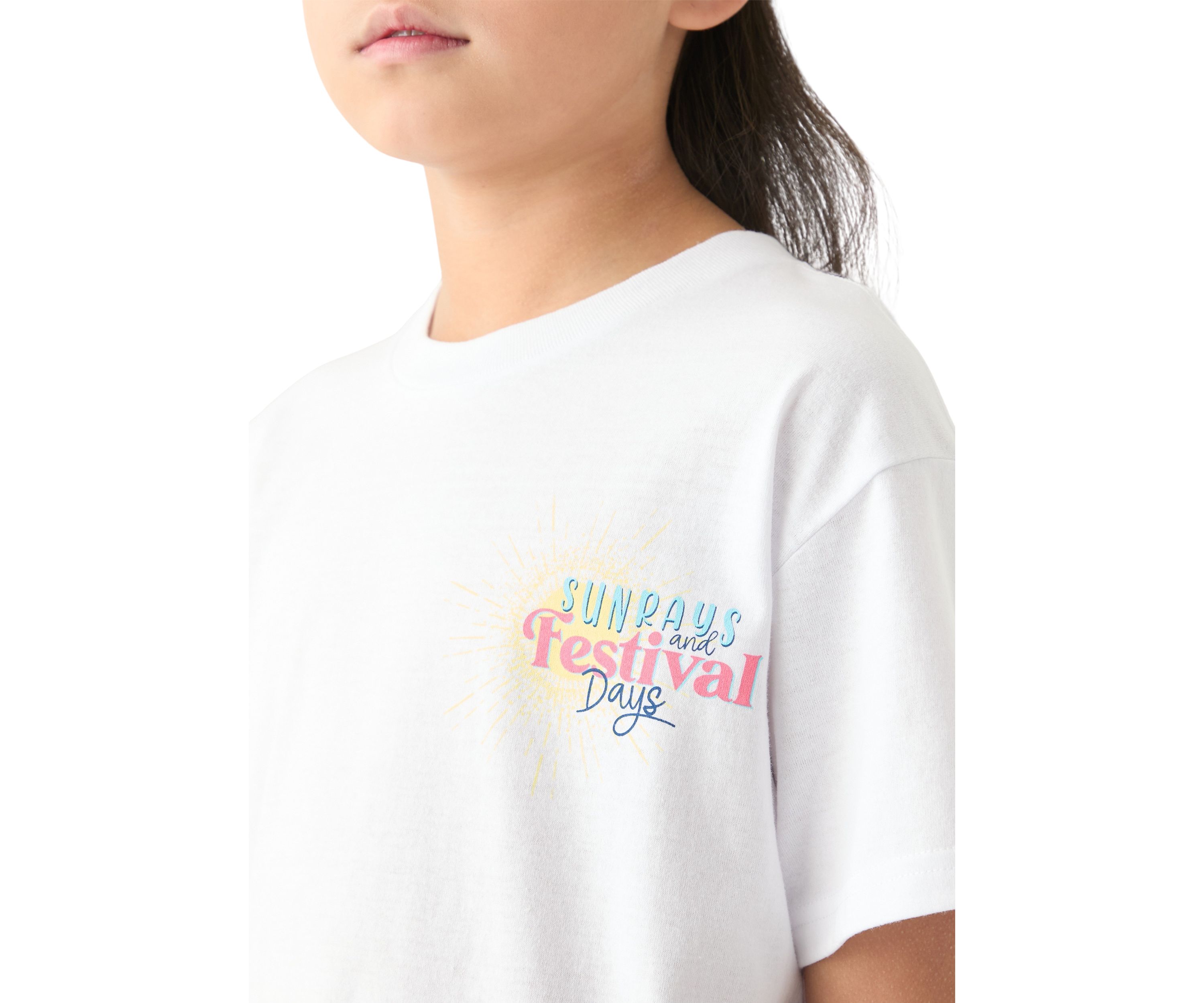 Girls 7-16 Festival Days Graphic T-Shirt