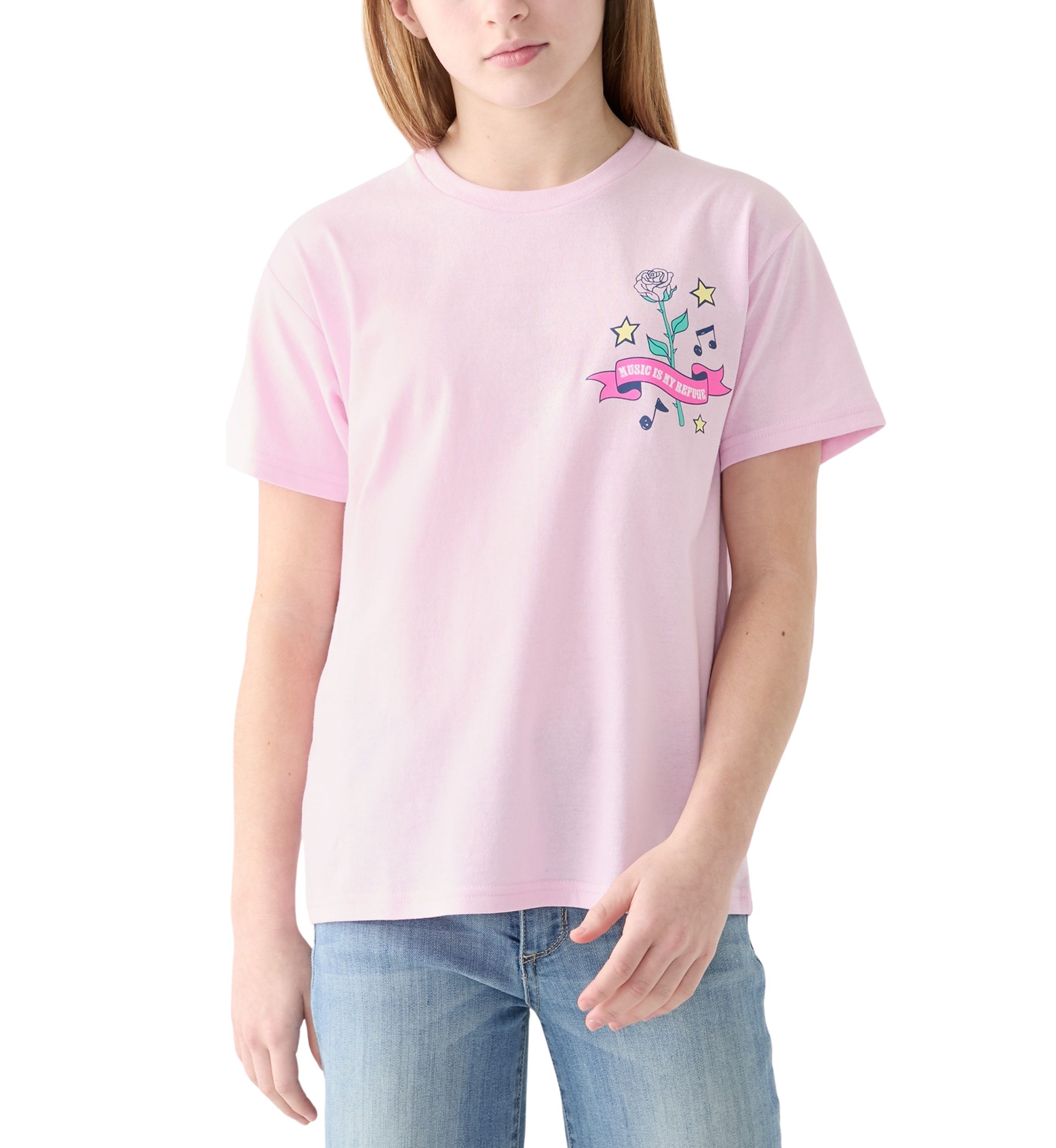 Girls 7-16 Cassette Tapes Graphic T-Shirt