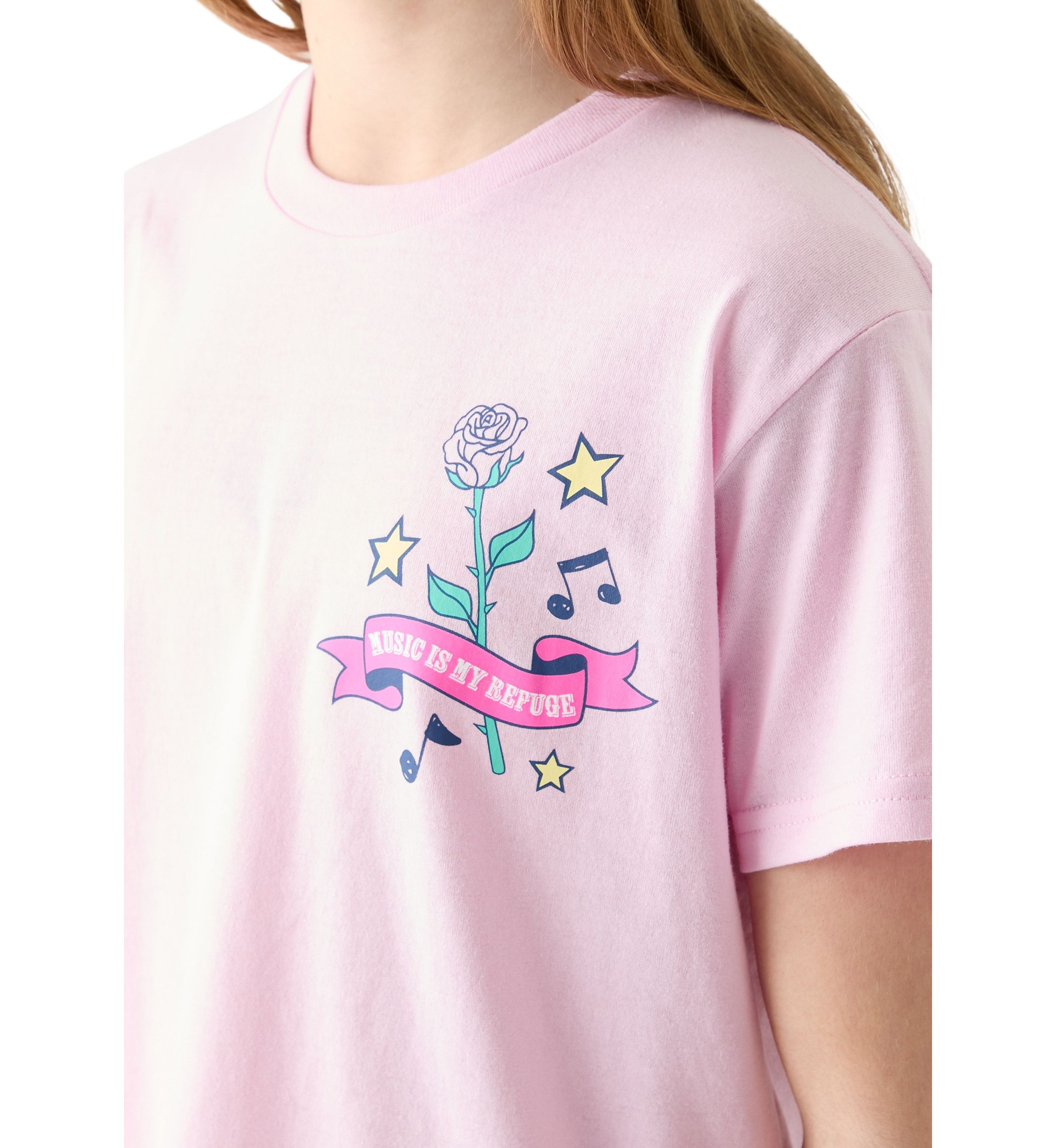 Girls 7-16 Cassette Tapes Graphic T-Shirt