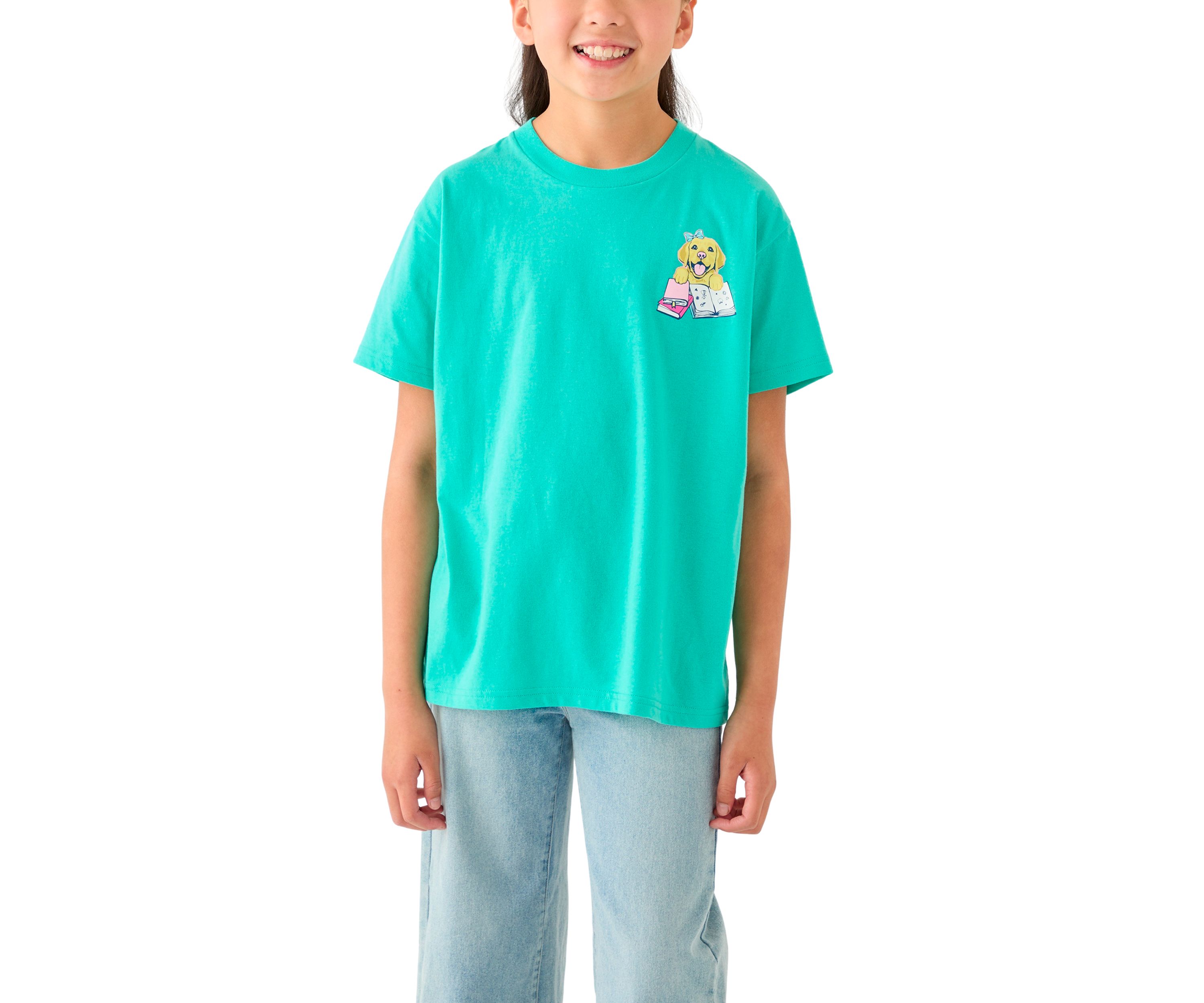 Girls 7-16 Girls Will Change the World Short Sleeve Graphic T-Shirt