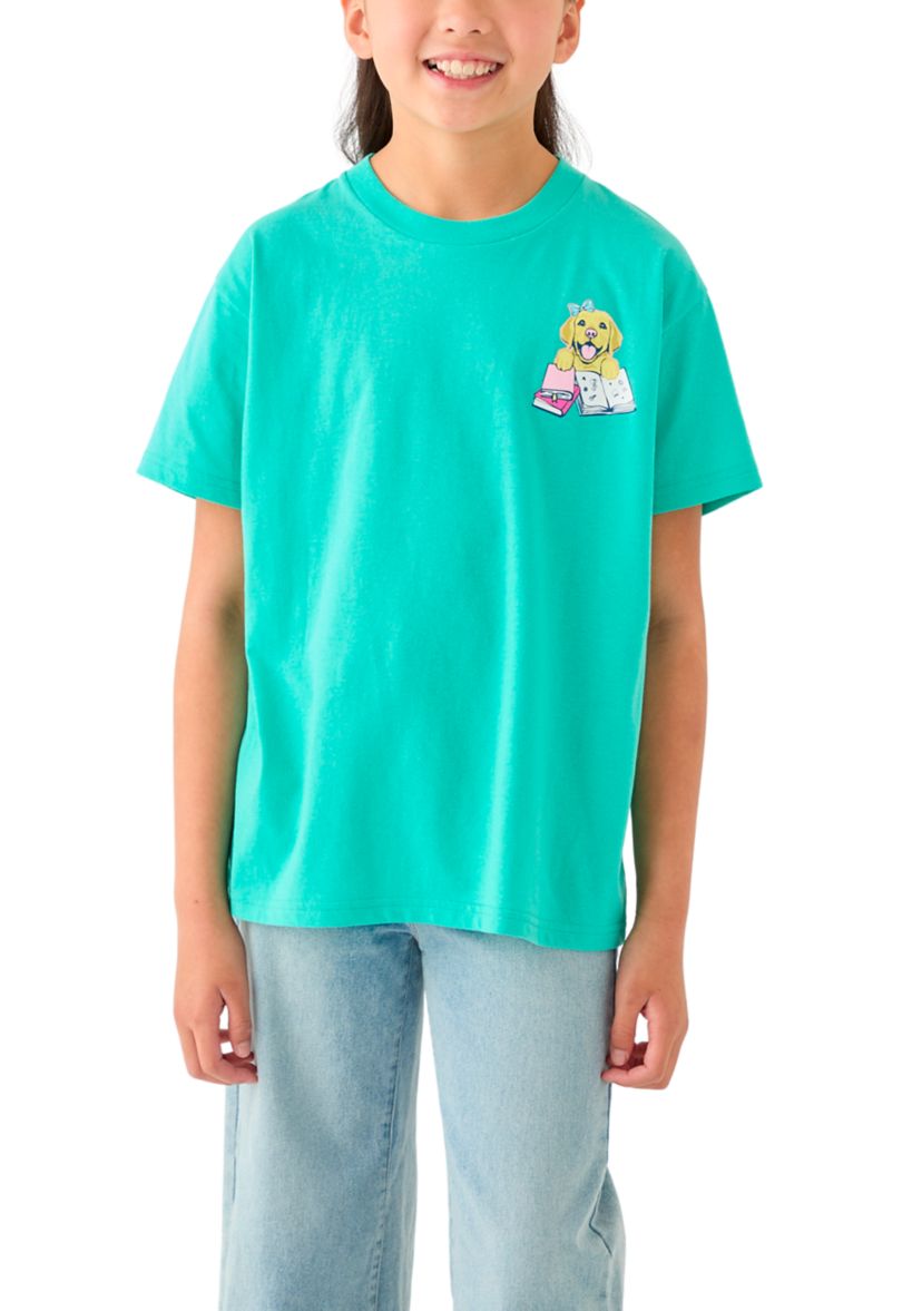 Girls 7-16 Girls Will Change the World Short Sleeve Graphic T-Shirt