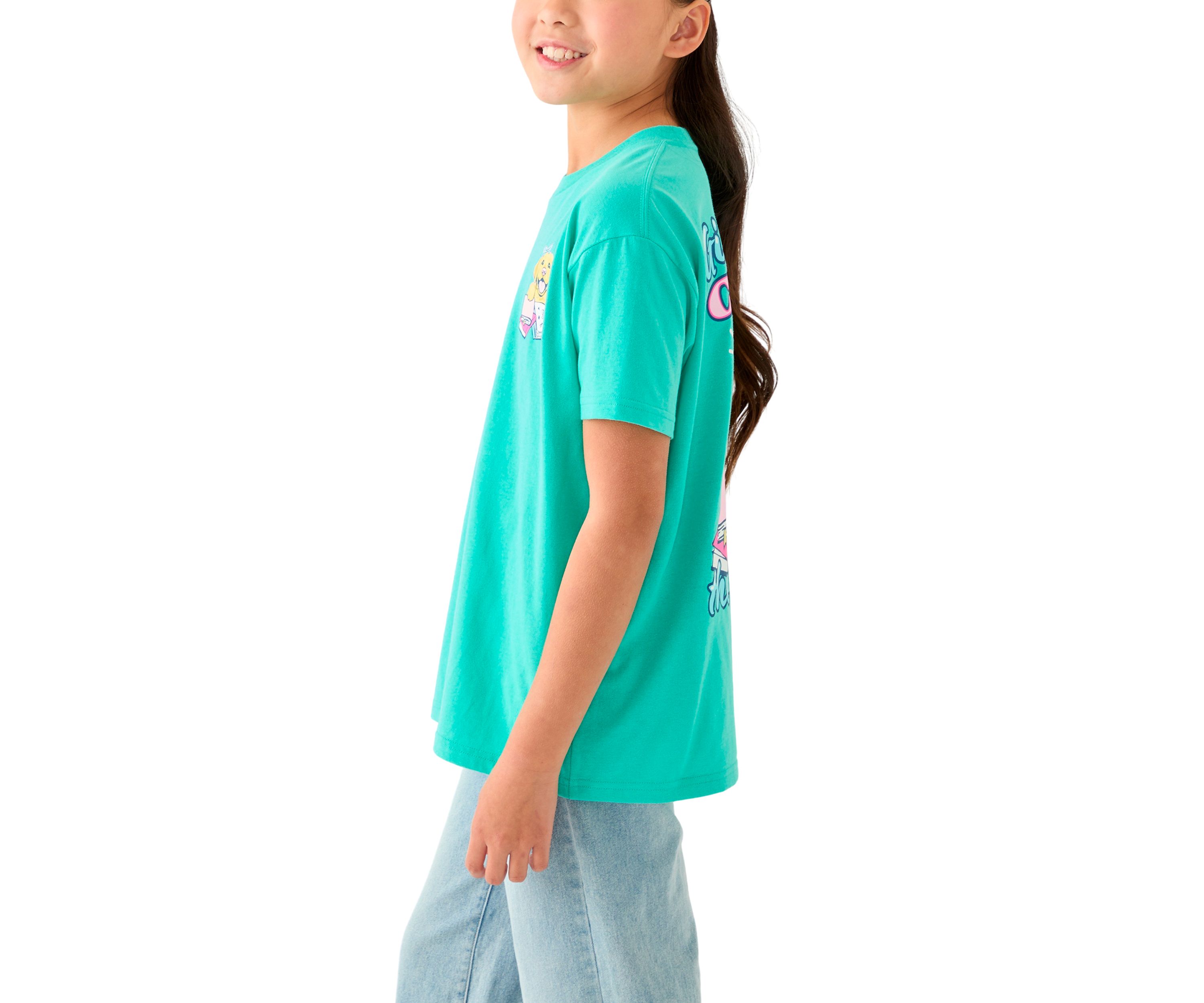 Girls 7-16 Girls Will Change the World Short Sleeve Graphic T-Shirt