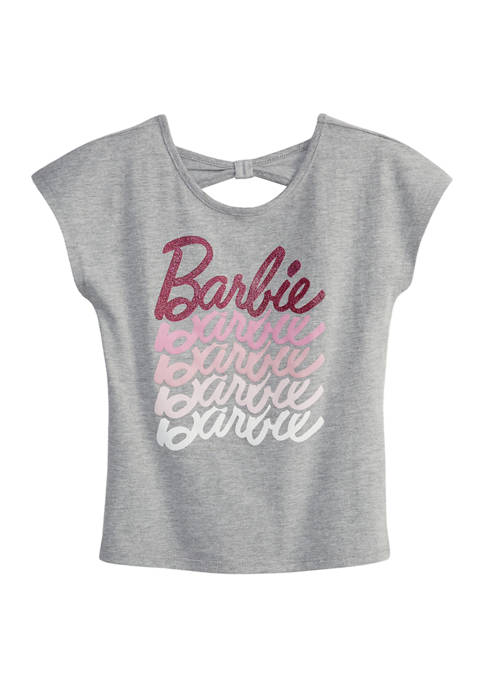 Girls 4-6x Barbie Script Logo Graphic T-Shirt