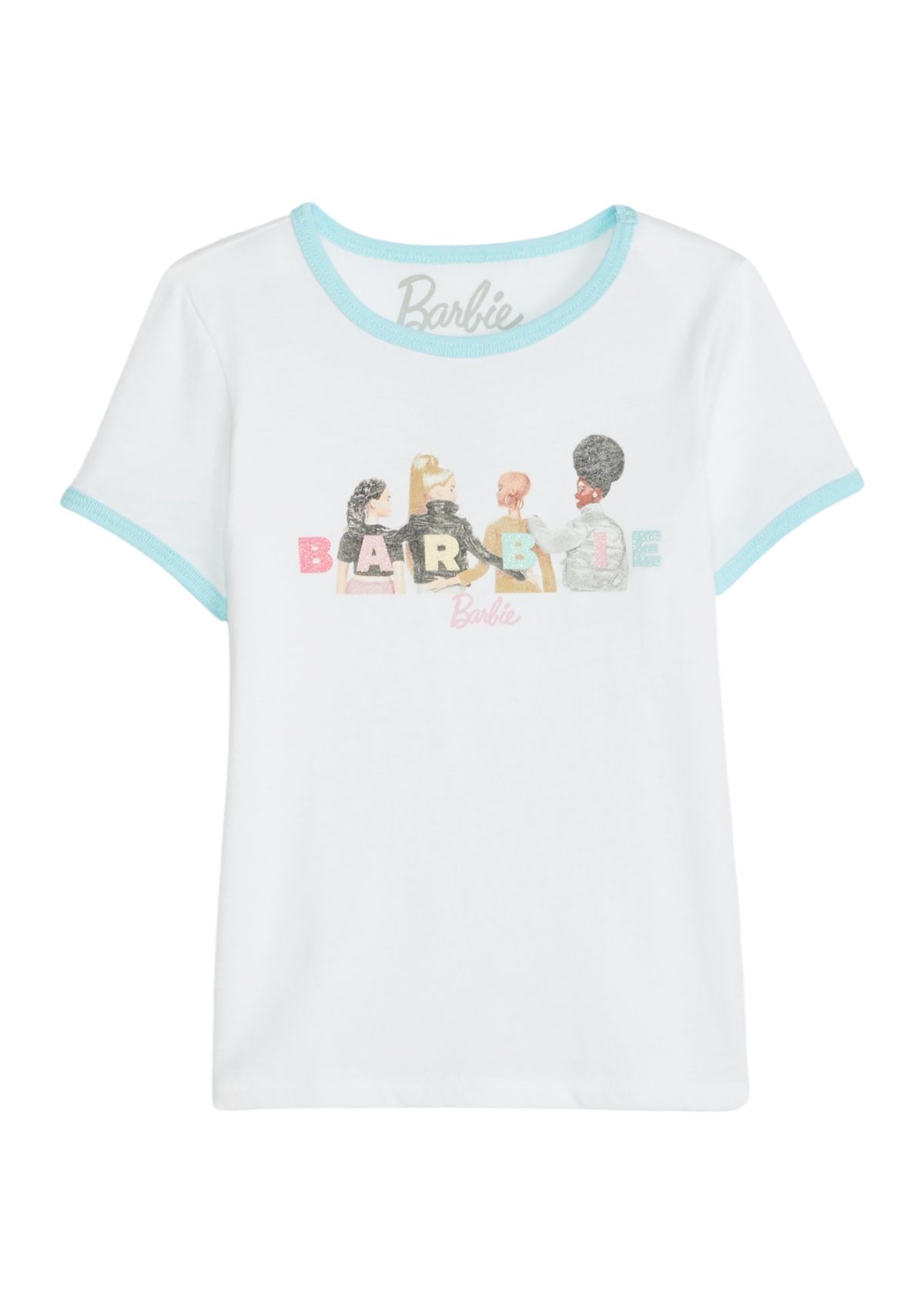 Girls 4-6x Doll Graphic Ringer T-Shirt 