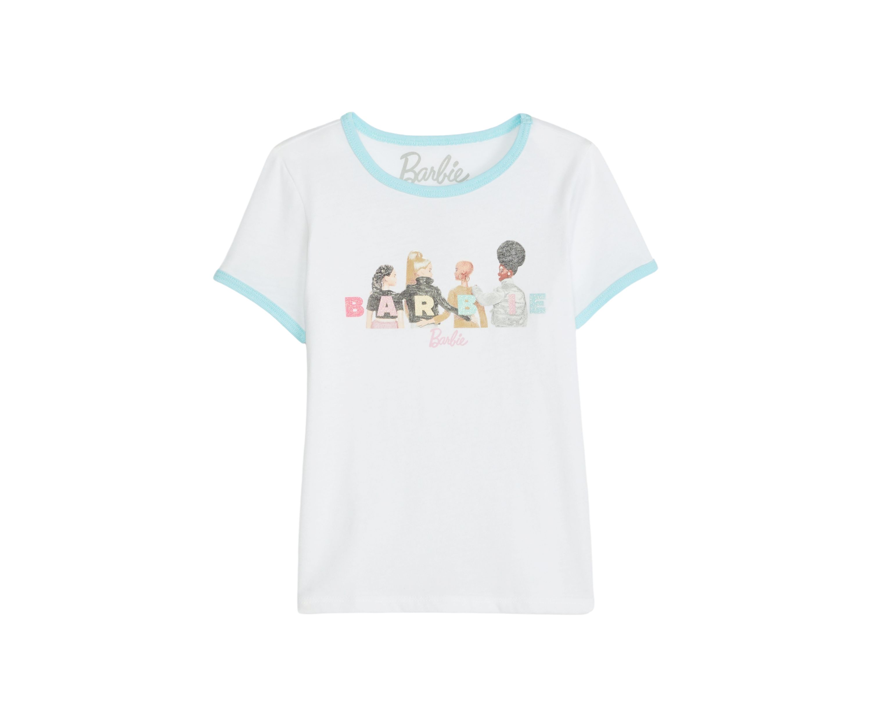 Girls 4-6x Doll Graphic Ringer T-Shirt 