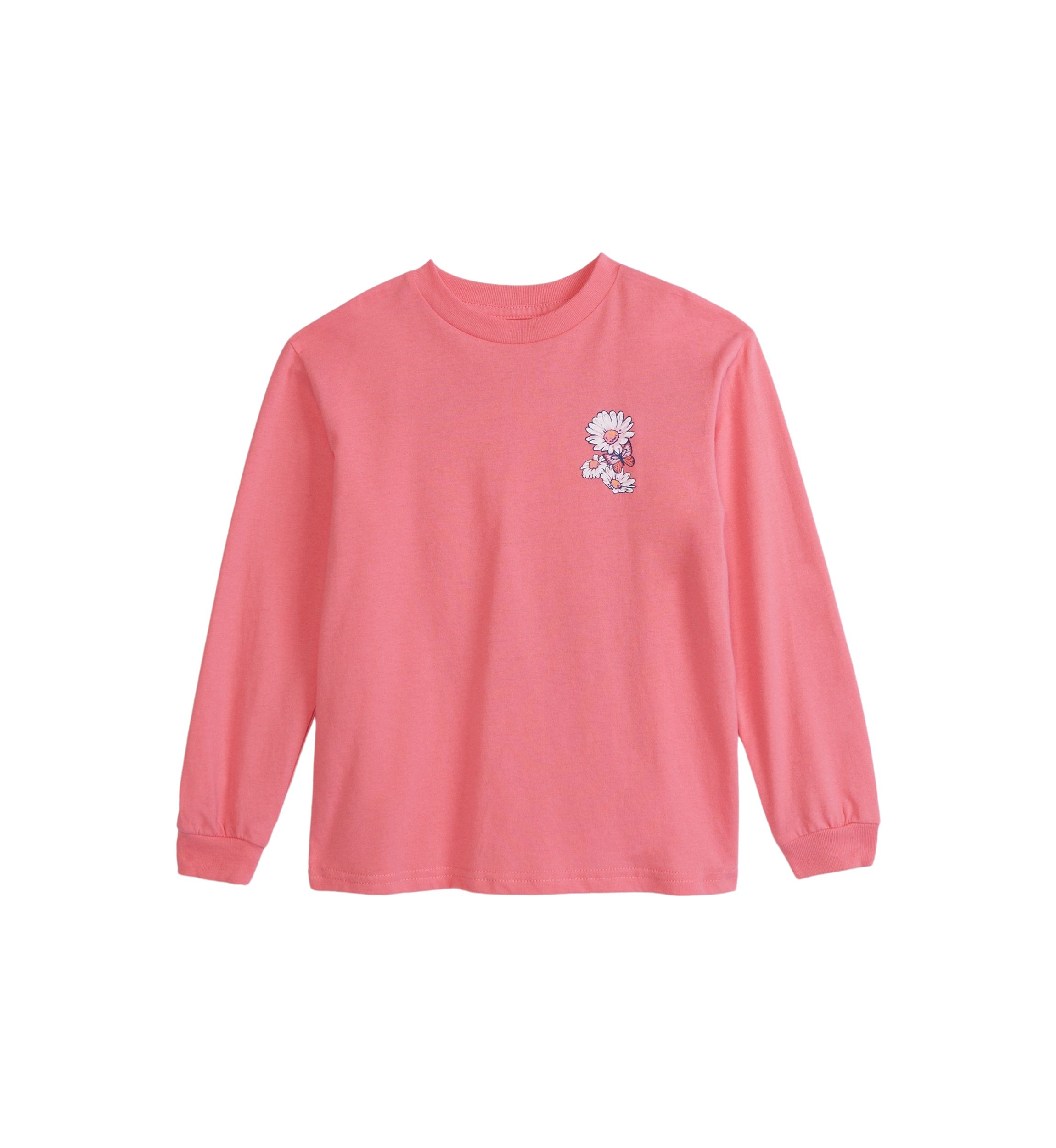 Girls 4-6x Wildflower Dog Long Sleeve Graphic T-Shirt