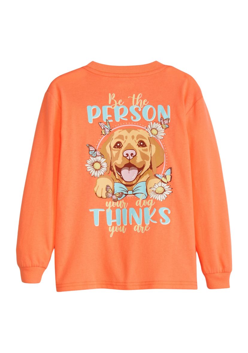 Girls 4-6x Be Who Your Dog Thinks You Are Graphic T-Shirt