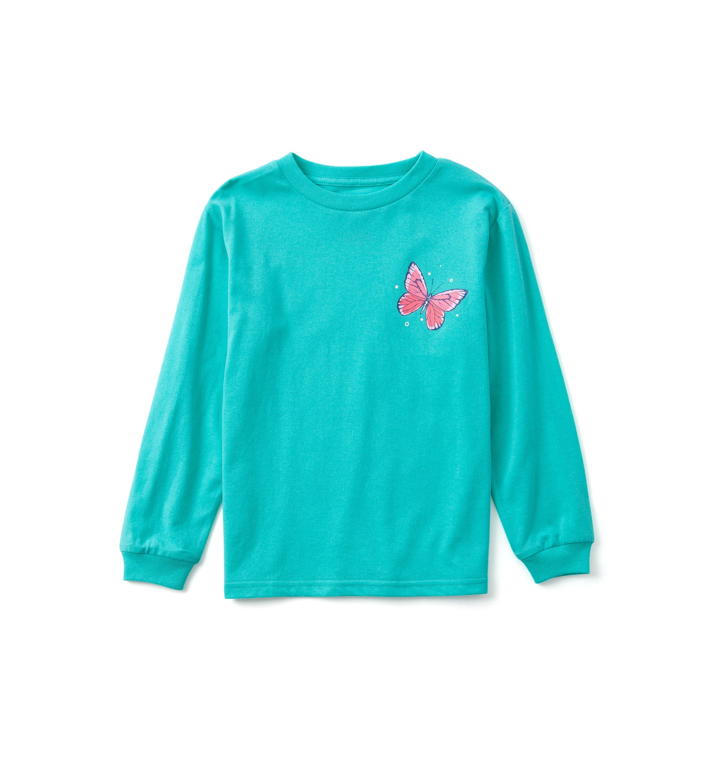 Girls 4-6x Butterfly Pullover