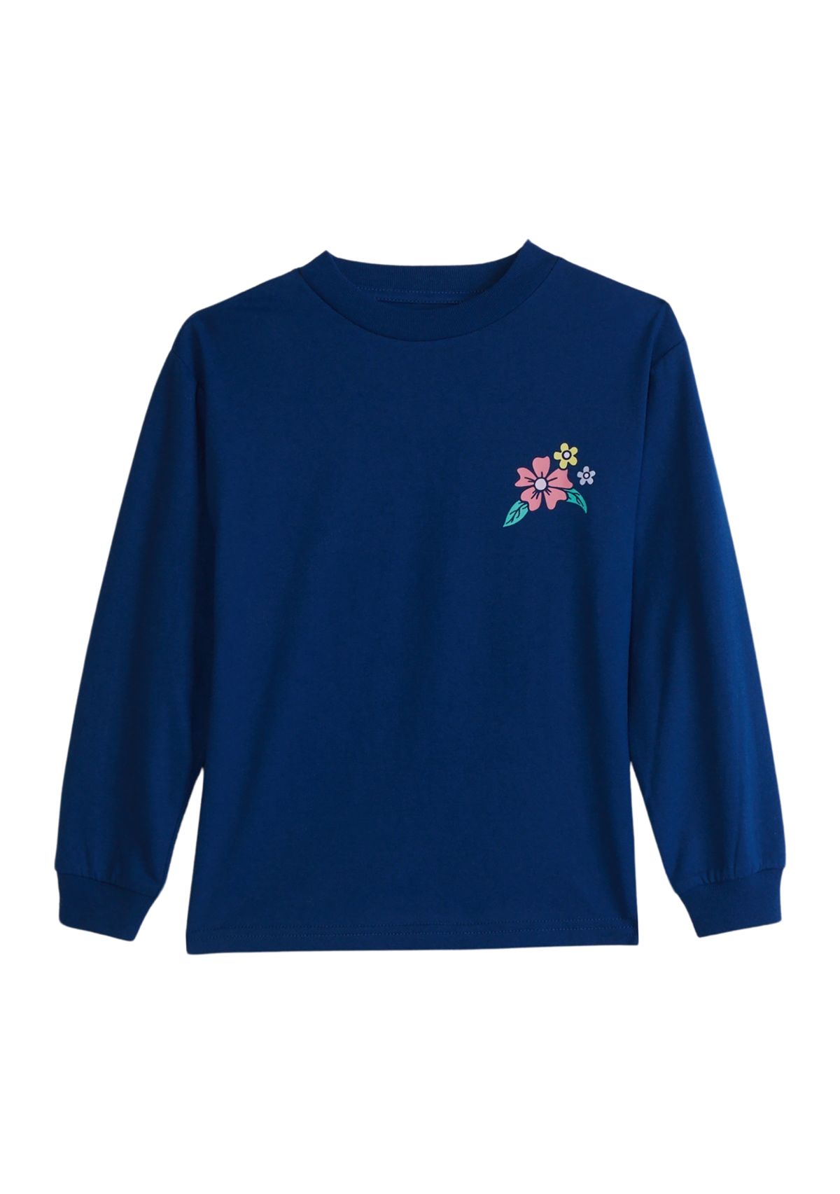 Girls 4-6x Long Sleeve Wander More Graphic T-Shirt 