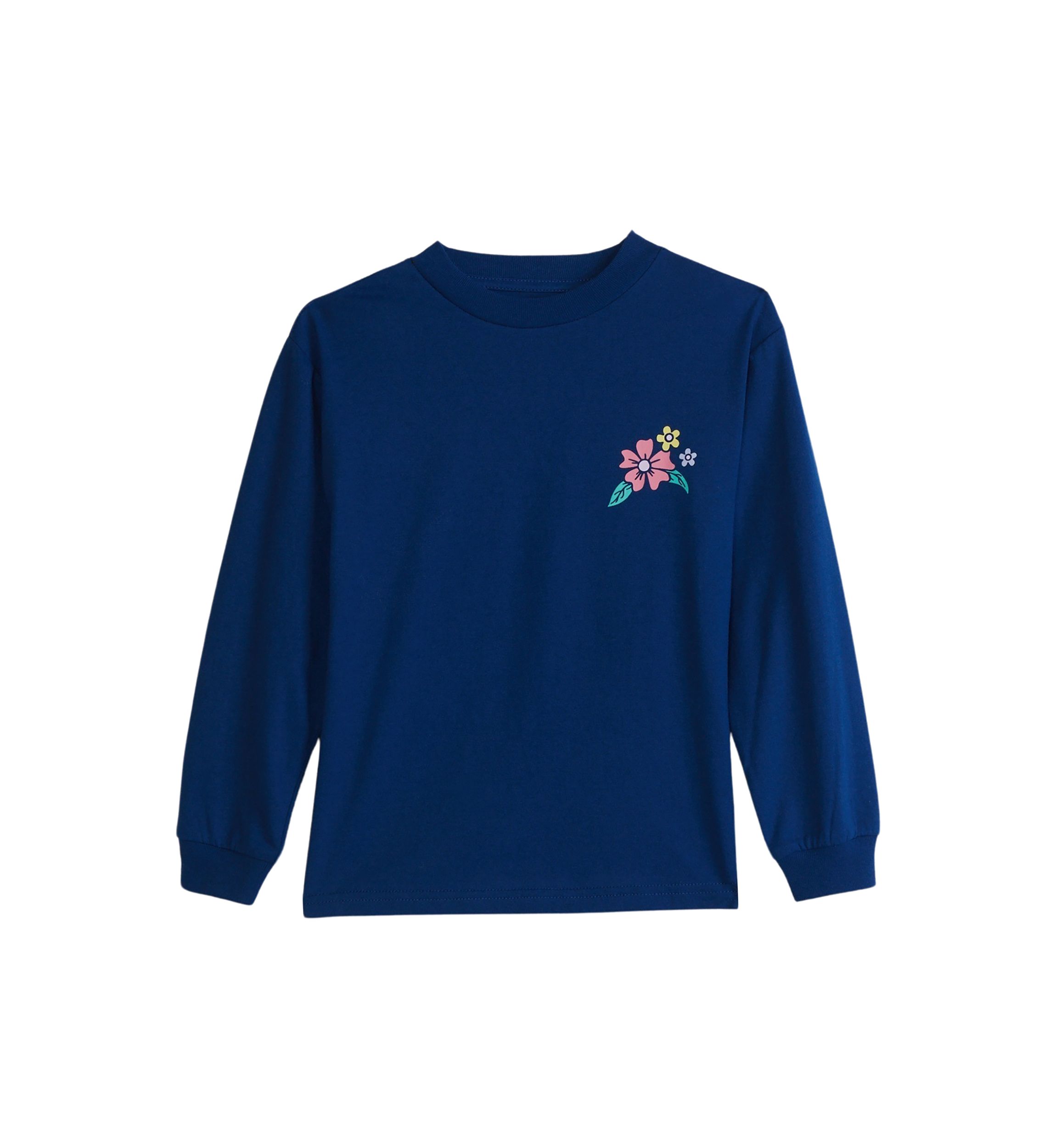 Girls 4-6x Long Sleeve Wander More Graphic T-Shirt 
