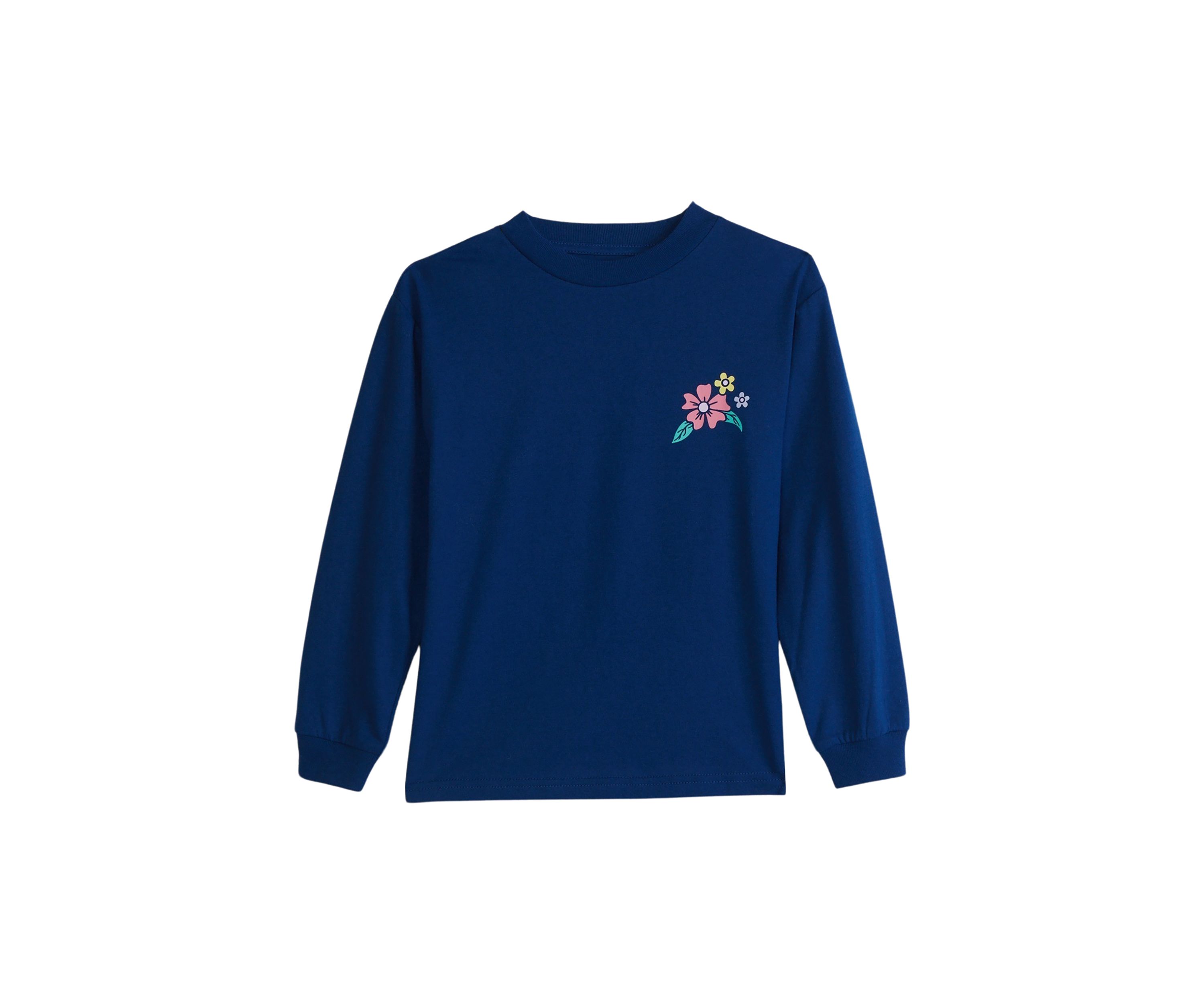 Girls 4-6x Long Sleeve Wander More Graphic T-Shirt 