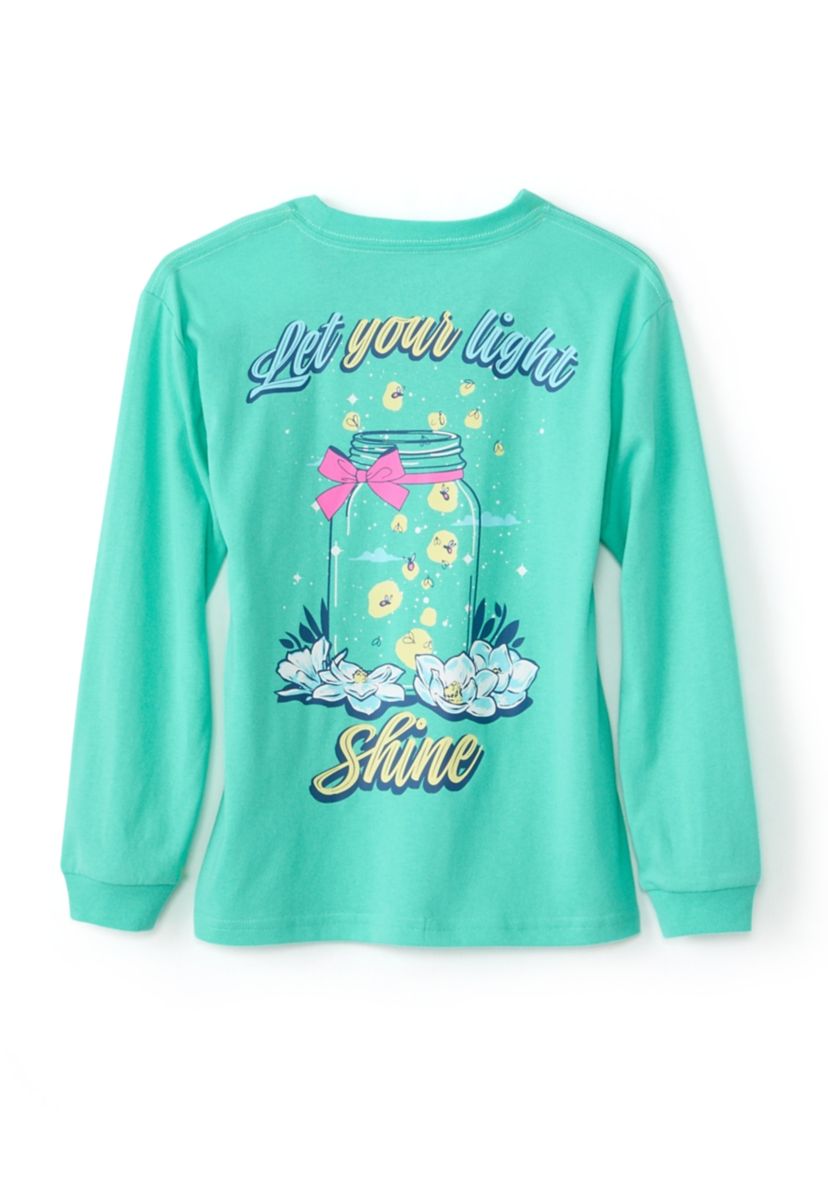Girls 4-6x Let Your Light Shine Graphic Shirt