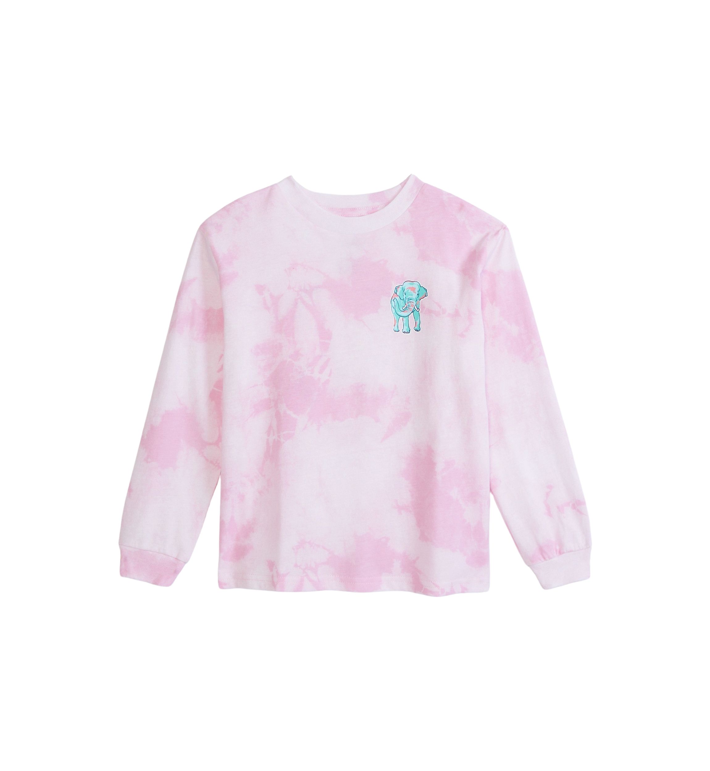Girls 4-6x Blesses Elephant Long Sleeve Graphic T-Shirt